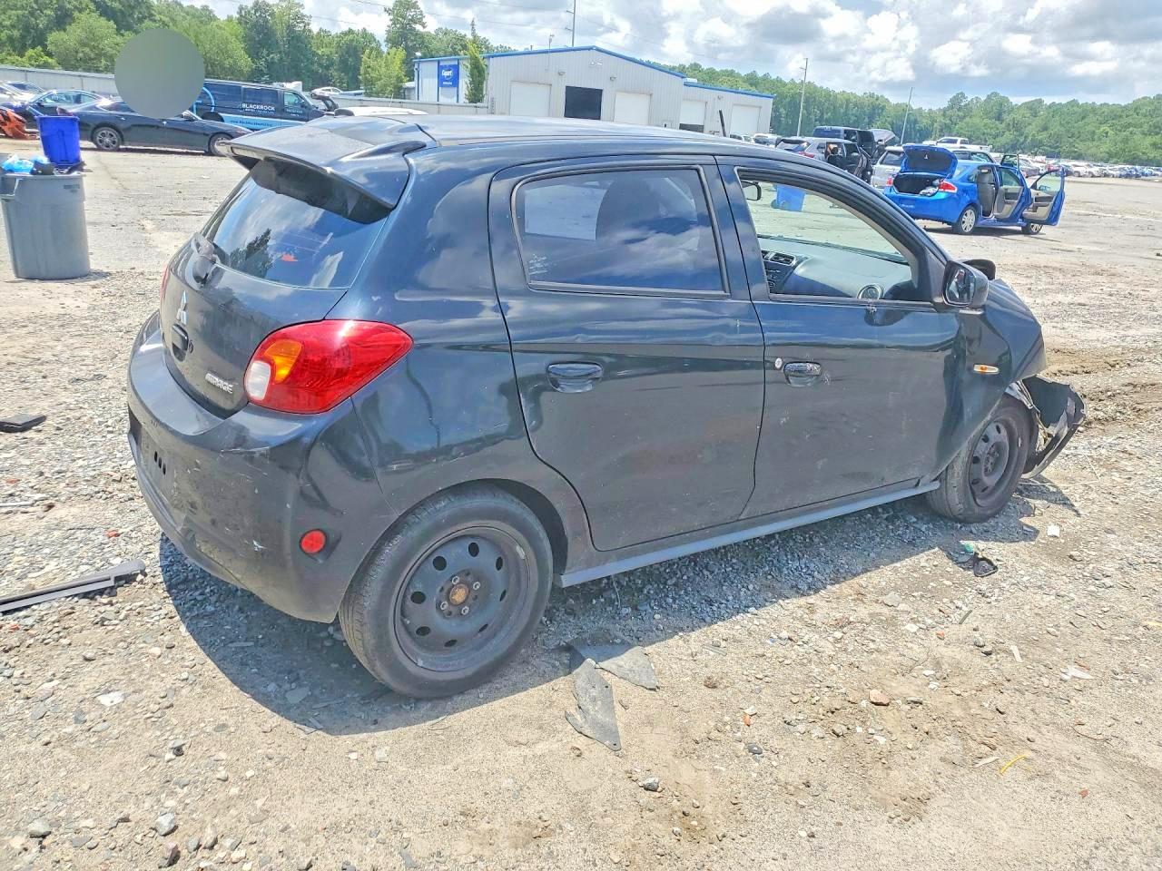 2014 Mitsubishi Mirage Es Black vin: ML32A4HJ0EH020741