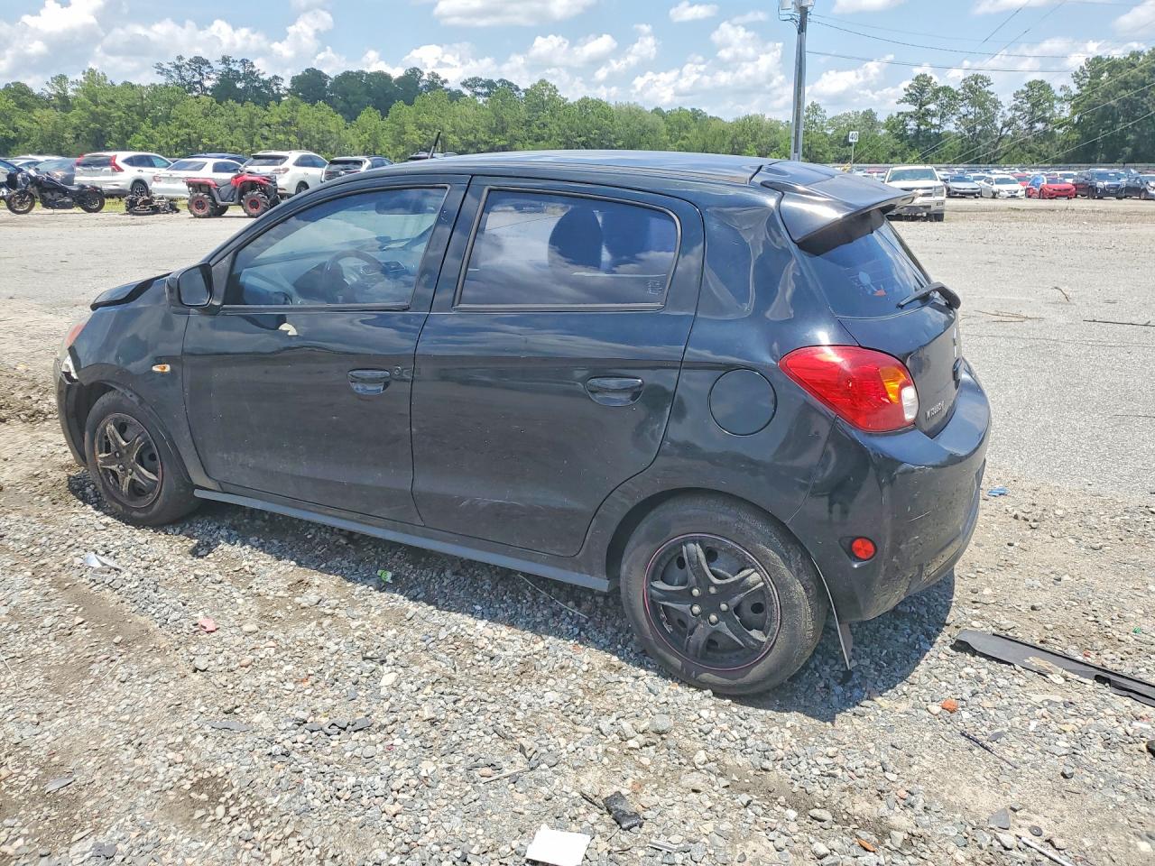 2014 Mitsubishi Mirage Es Black vin: ML32A4HJ0EH020741