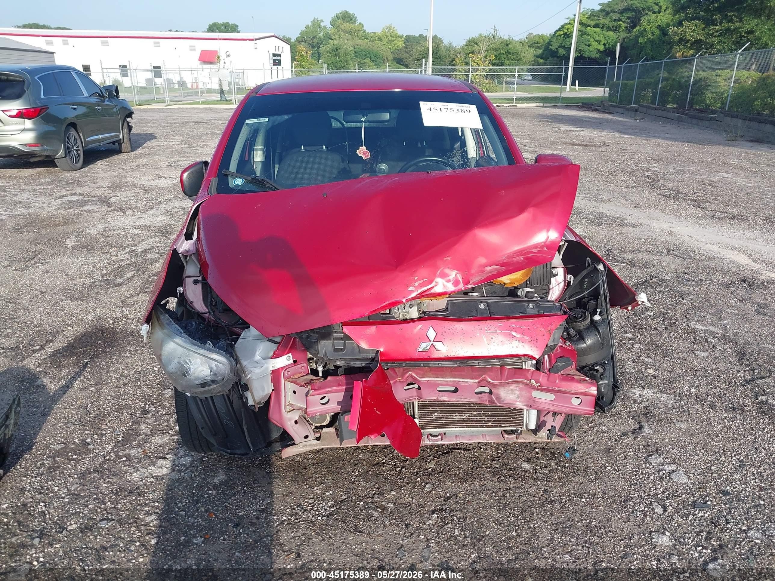 2015 Mitsubishi Mirage Es Red vin: ML32A4HJ0FH051201