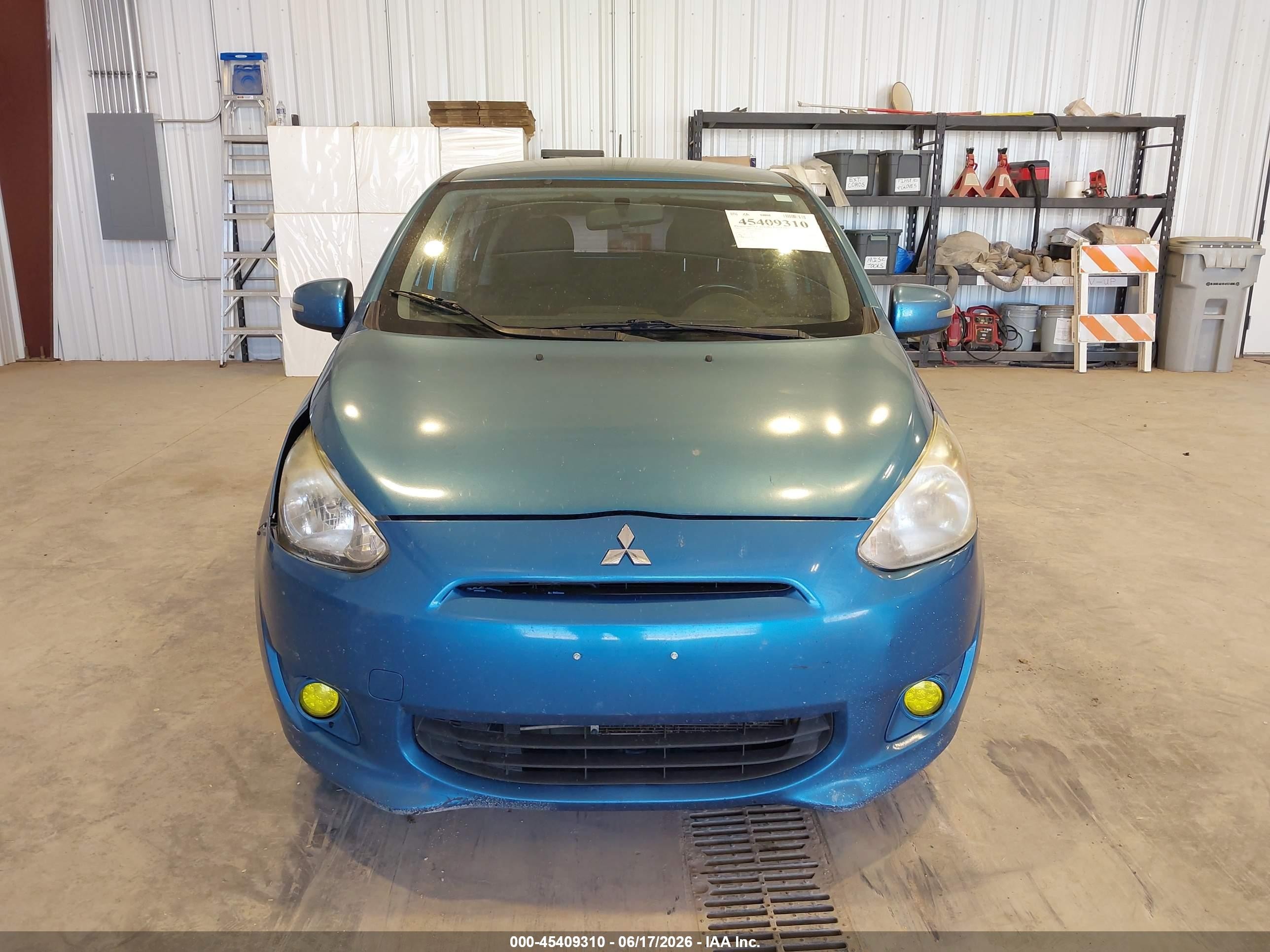 2015 Mitsubishi Mirage Es Blue vin: ML32A4HJ0FH054308