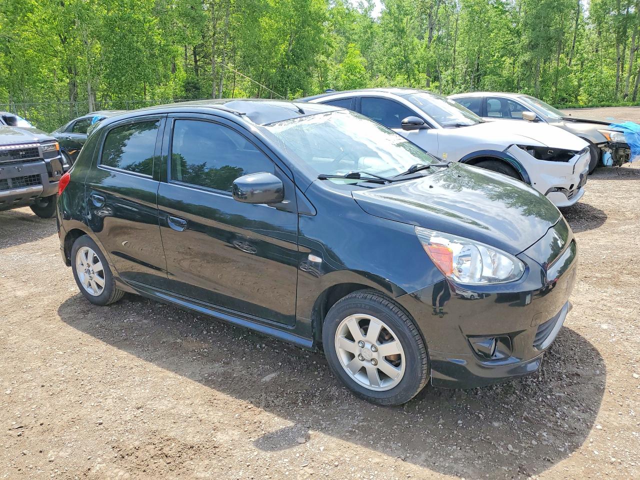 2014 Mitsubishi Mirage Es Черный vin: ML32A4HJ1EH010834