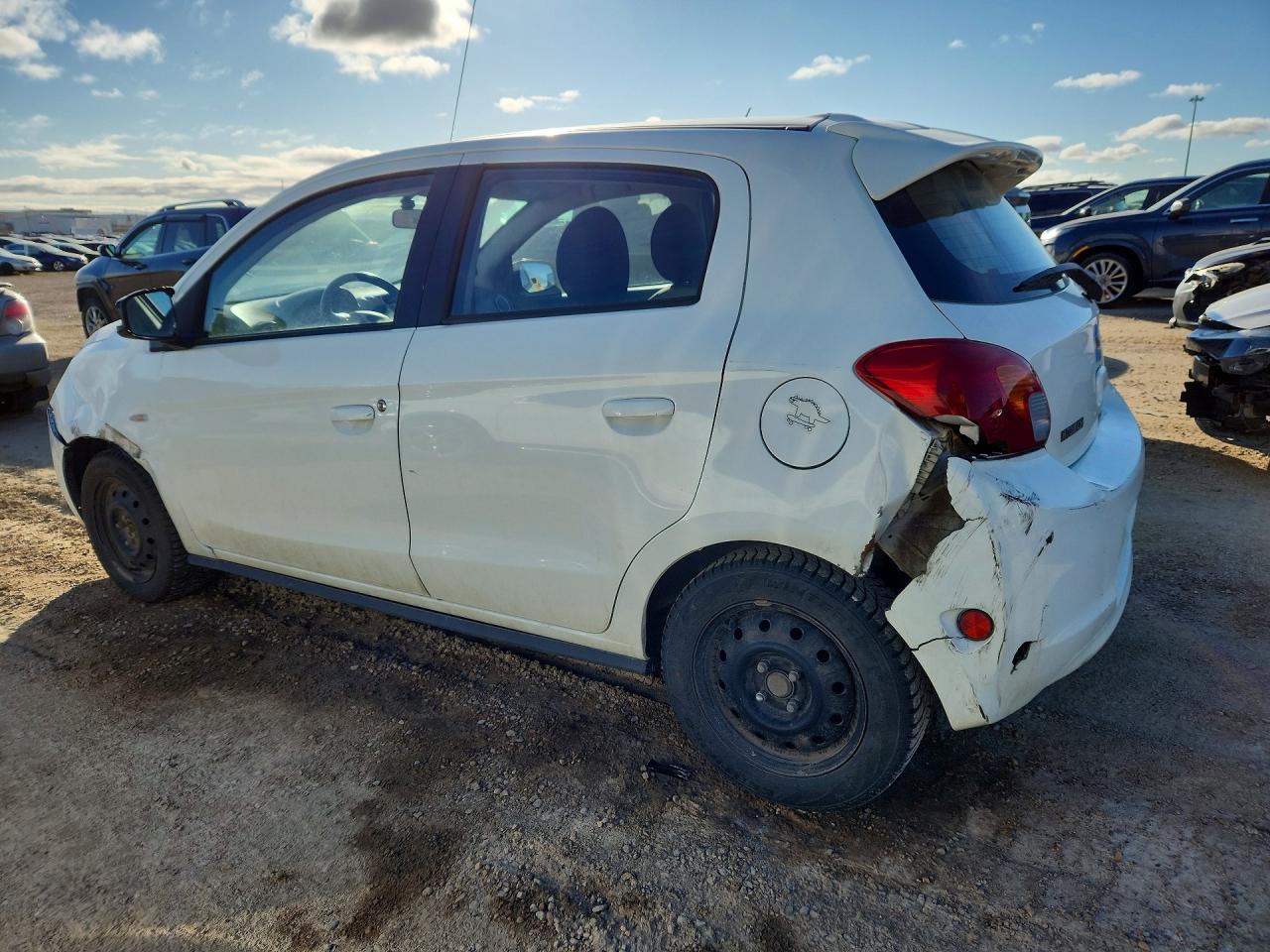 2014 Mitsubishi Mirage Es White vin: ML32A4HJ1EH015452