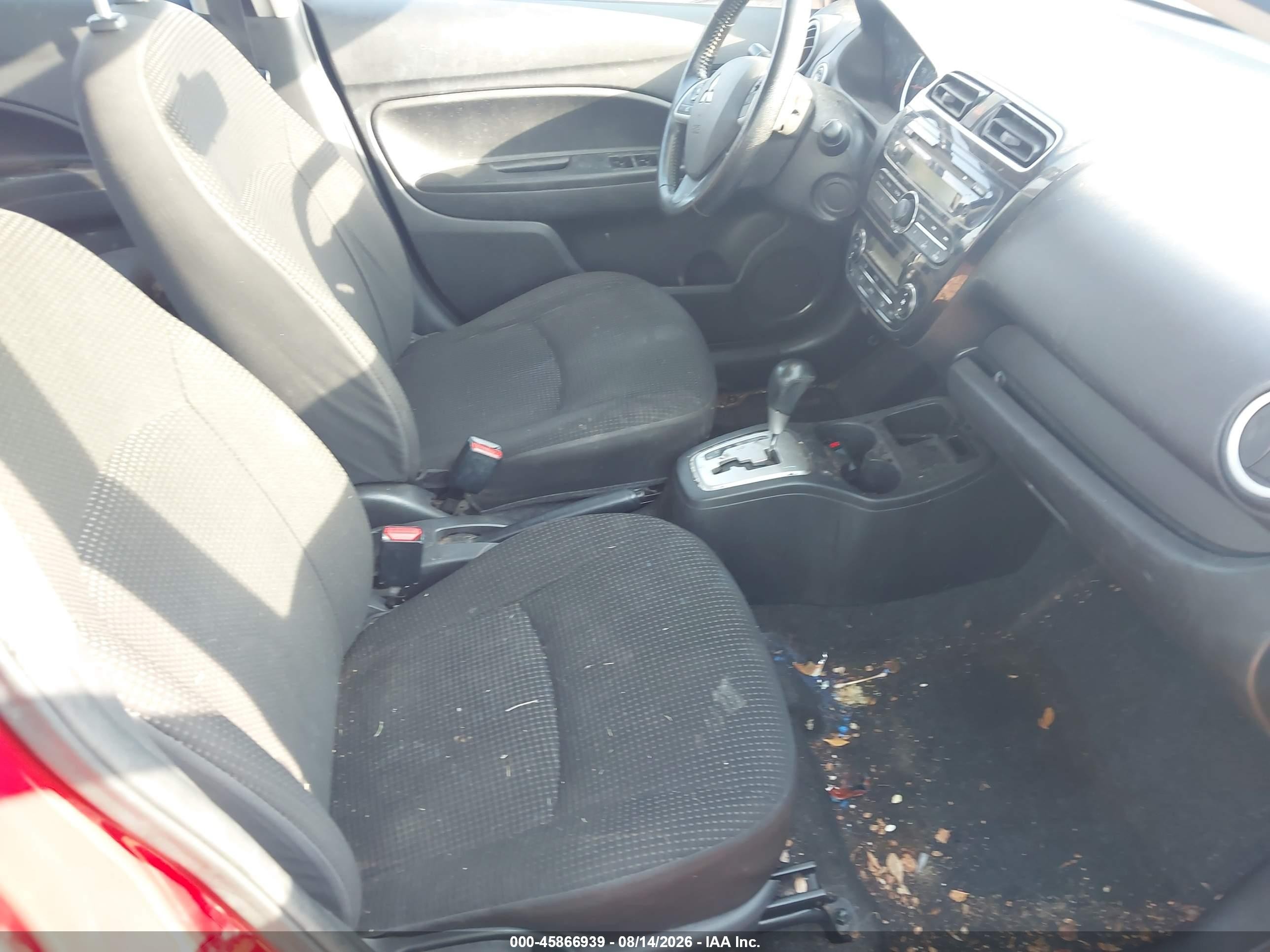 2015 Mitsubishi Mirage Es/rf Red vin: ML32A4HJ1FH002007
