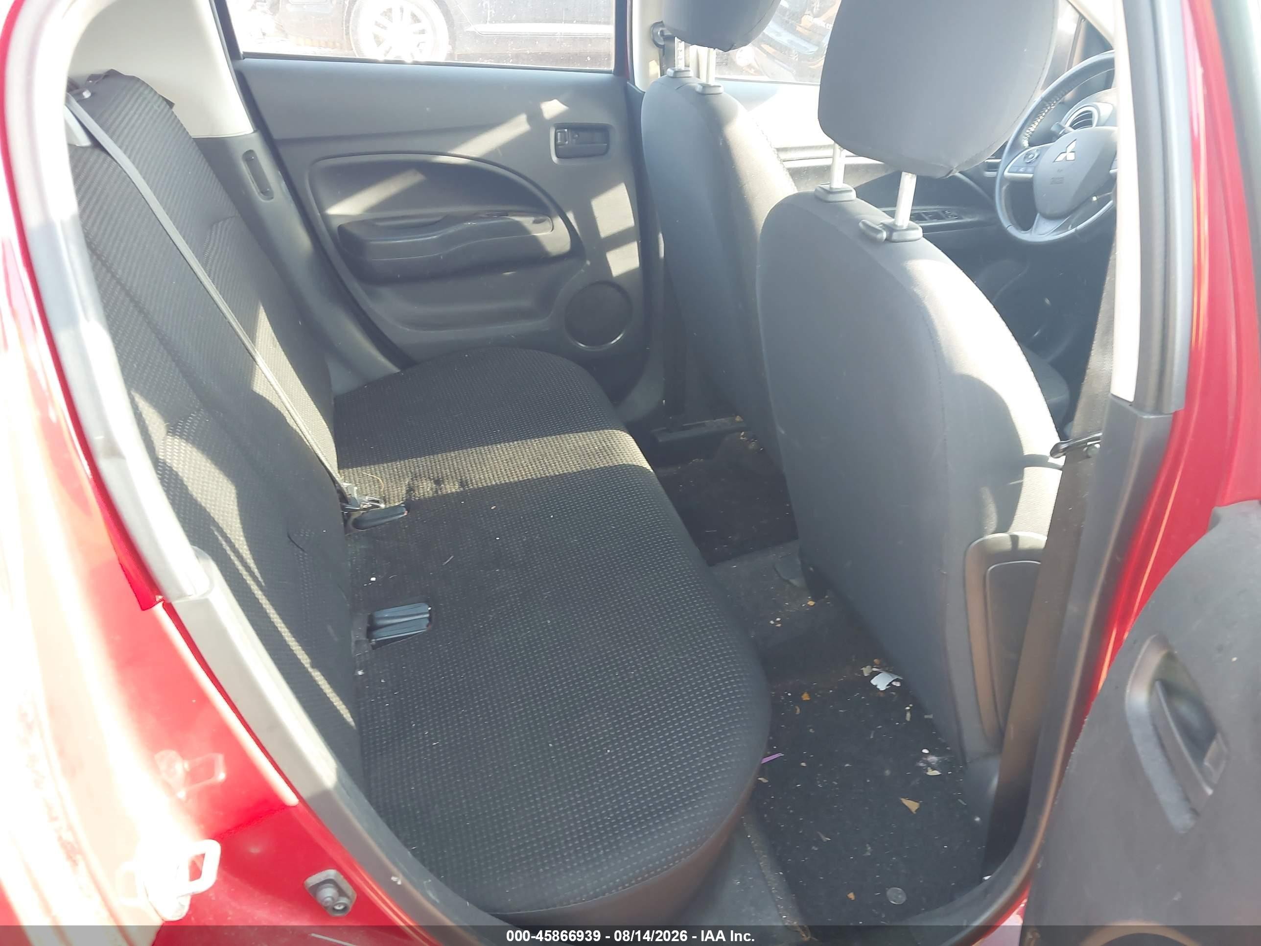2015 Mitsubishi Mirage Es/rf Red vin: ML32A4HJ1FH002007