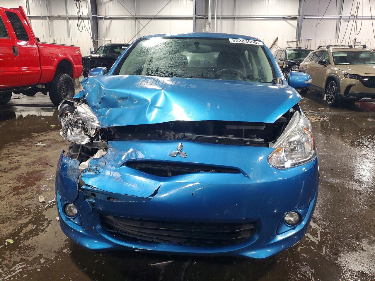2015 Mitsubishi Mirage Es Blue vin: ML32A4HJ1FH040000
