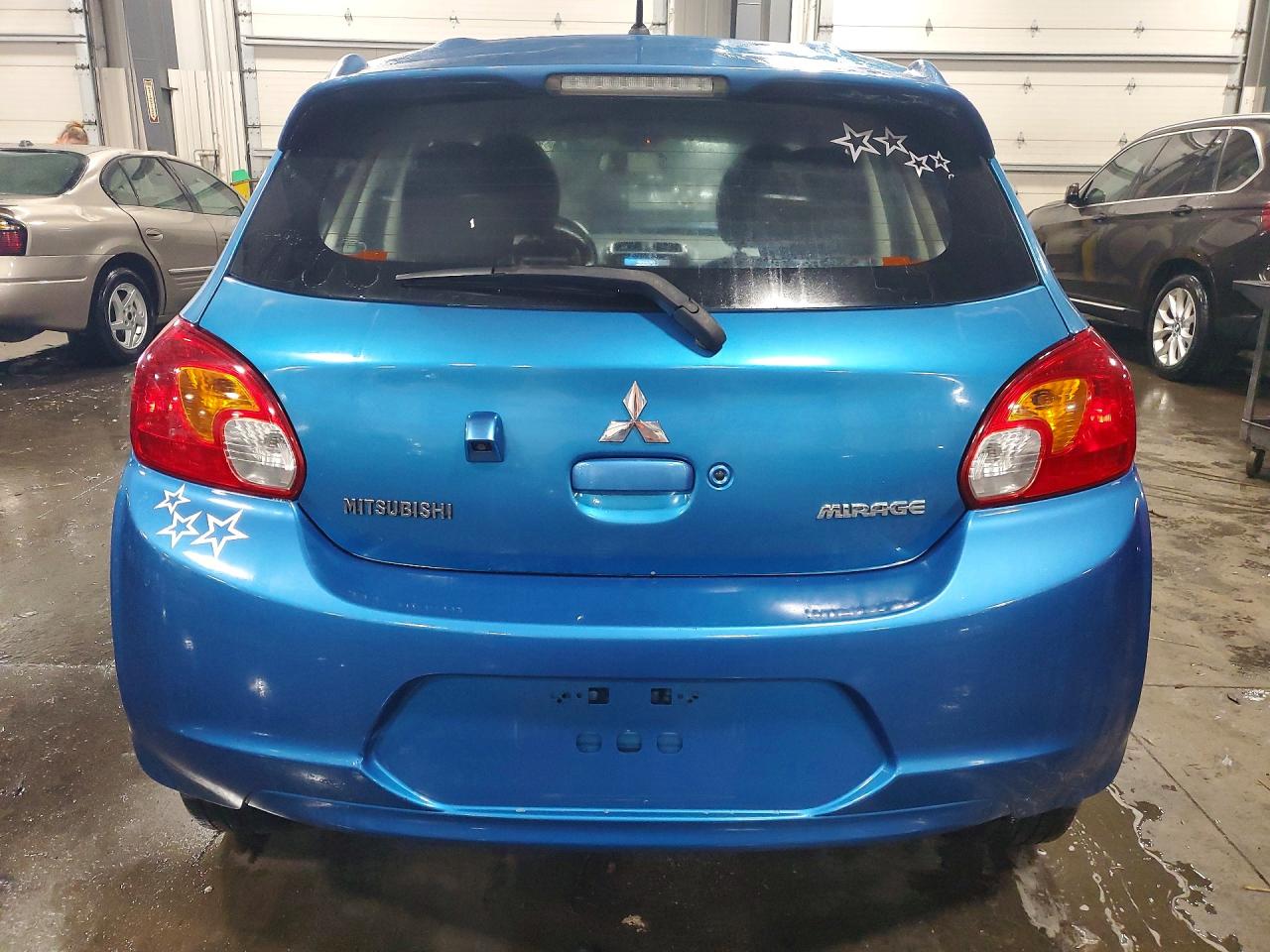 2015 Mitsubishi Mirage Es Blue vin: ML32A4HJ1FH040000