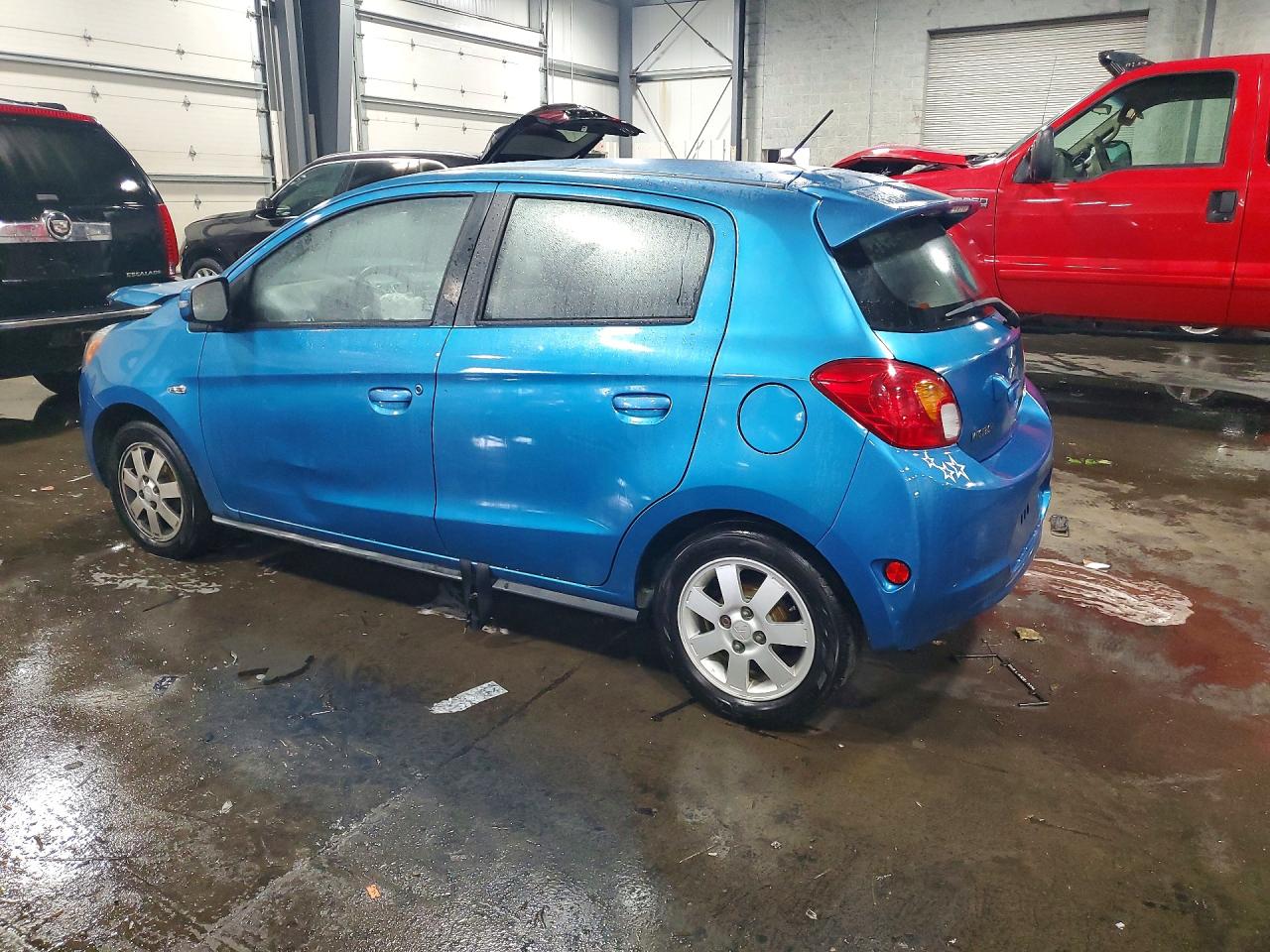 2015 Mitsubishi Mirage Es Blue vin: ML32A4HJ1FH040000