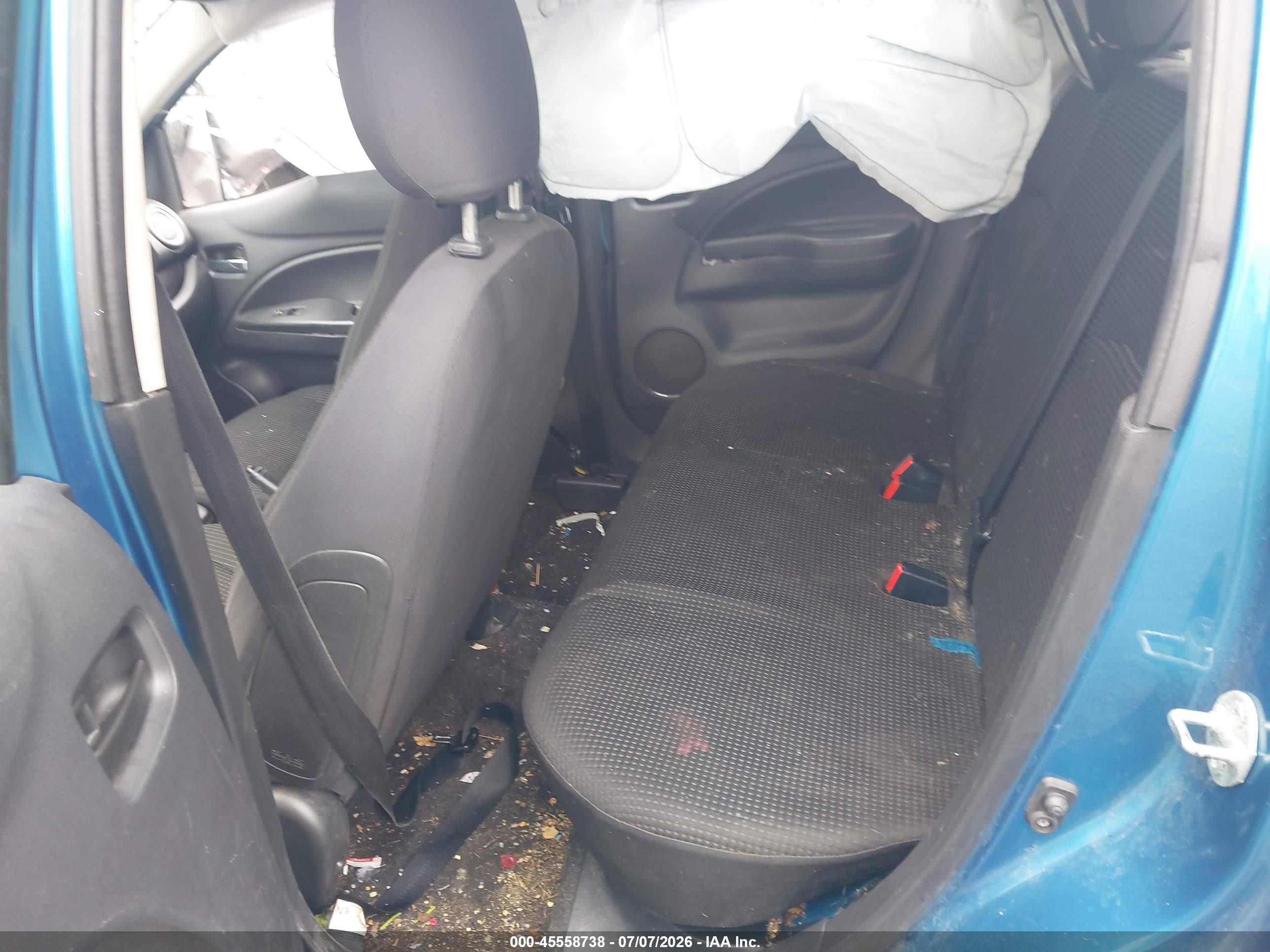 2015 Mitsubishi Mirage Es/rf Blue vin: ML32A4HJ1FH043236