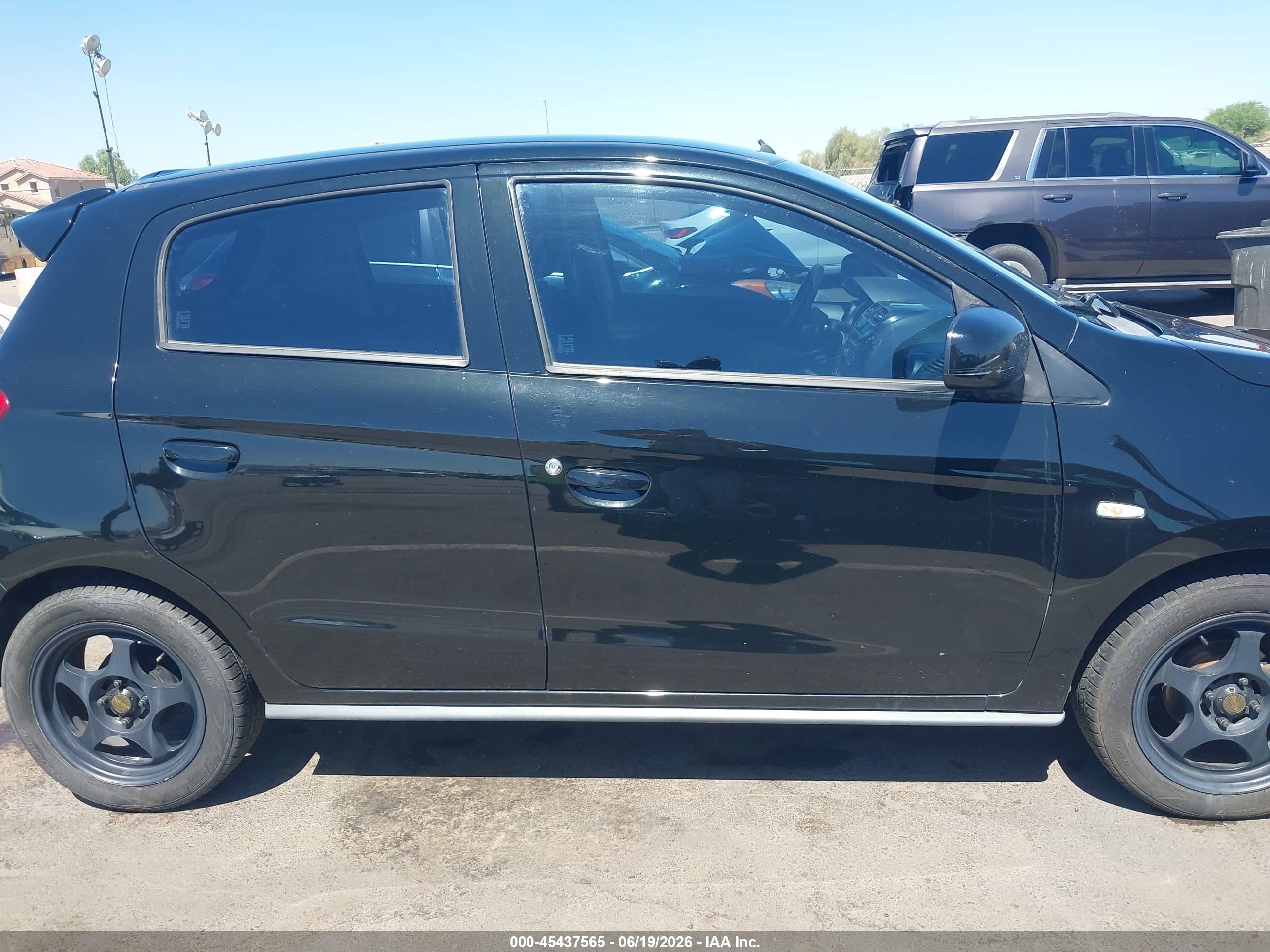 2014 Mitsubishi Mirage Es Black vin: ML32A4HJ2EH005254