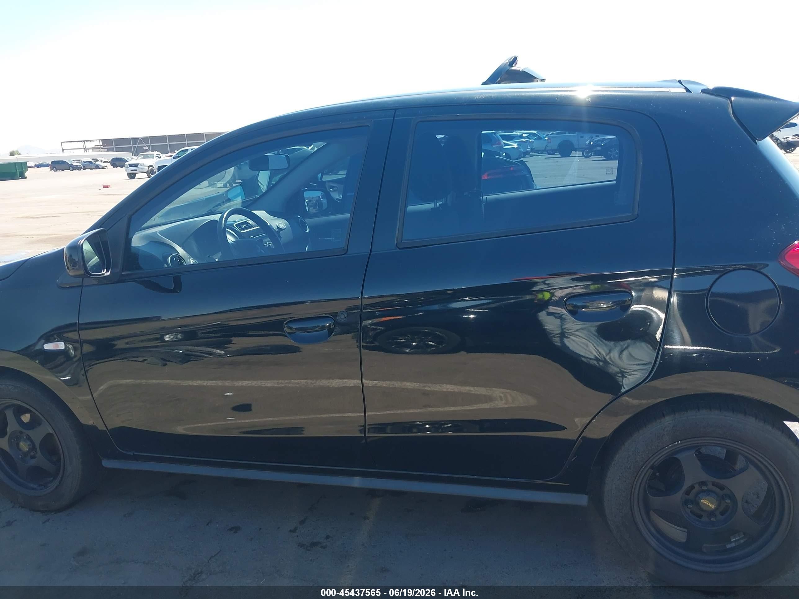 2014 Mitsubishi Mirage Es Black vin: ML32A4HJ2EH005254