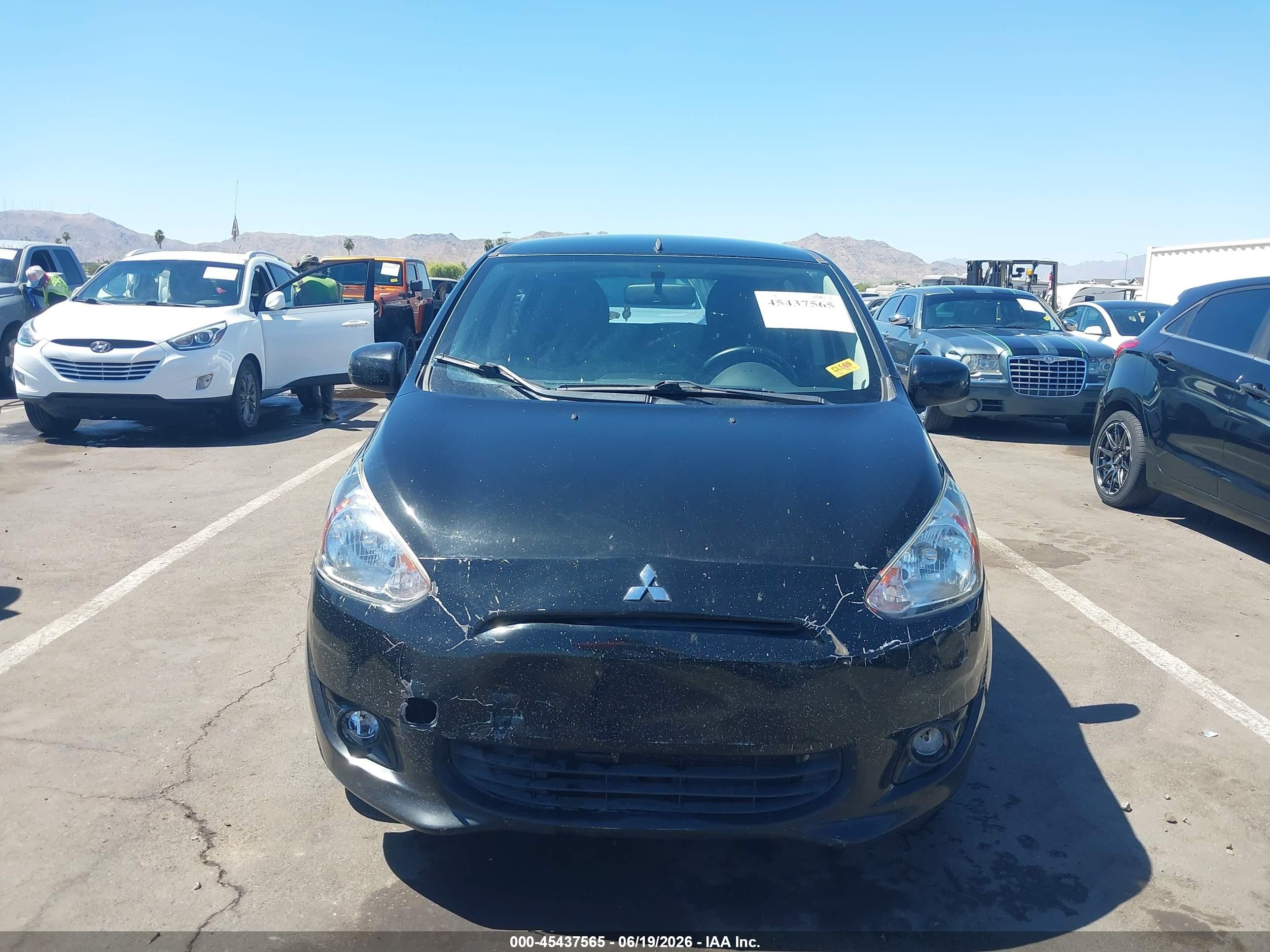 2014 Mitsubishi Mirage Es Black vin: ML32A4HJ2EH005254