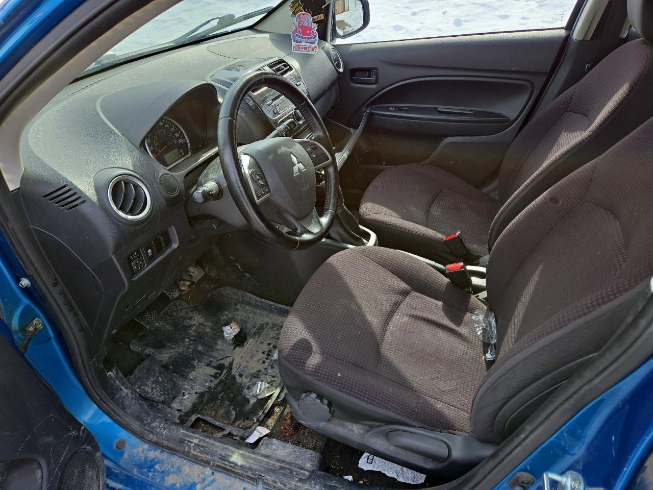 2014 Mitsubishi Mirage Es Blue vin: ML32A4HJ2EH009823