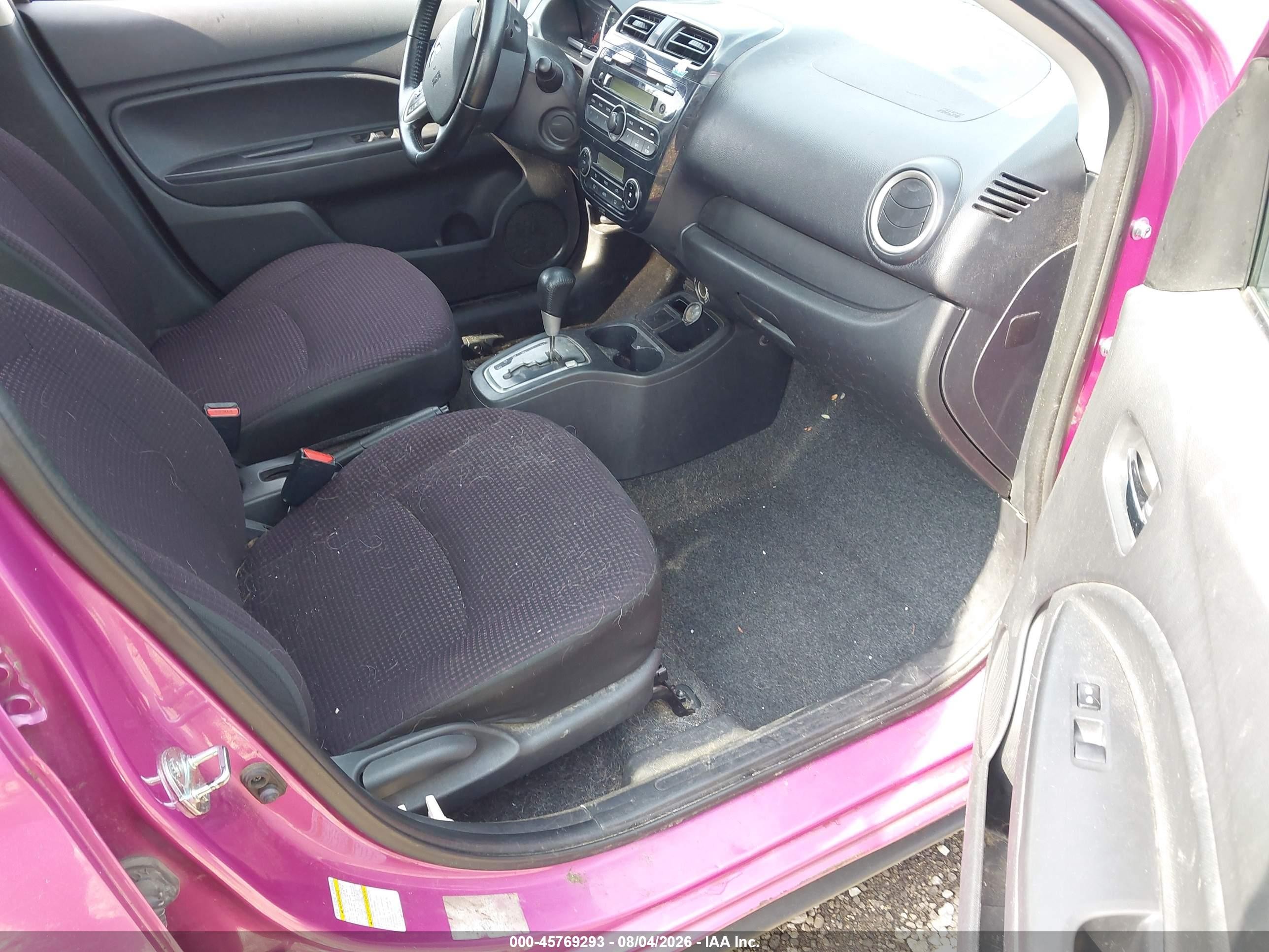 2014 Mitsubishi Mirage Es Pink vin: ML32A4HJ2EH026184