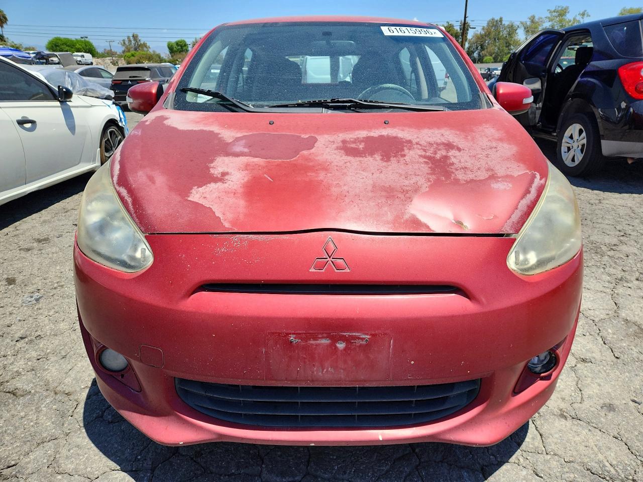 2015 Mitsubishi Mirage Es Red vin: ML32A4HJ2FH033041