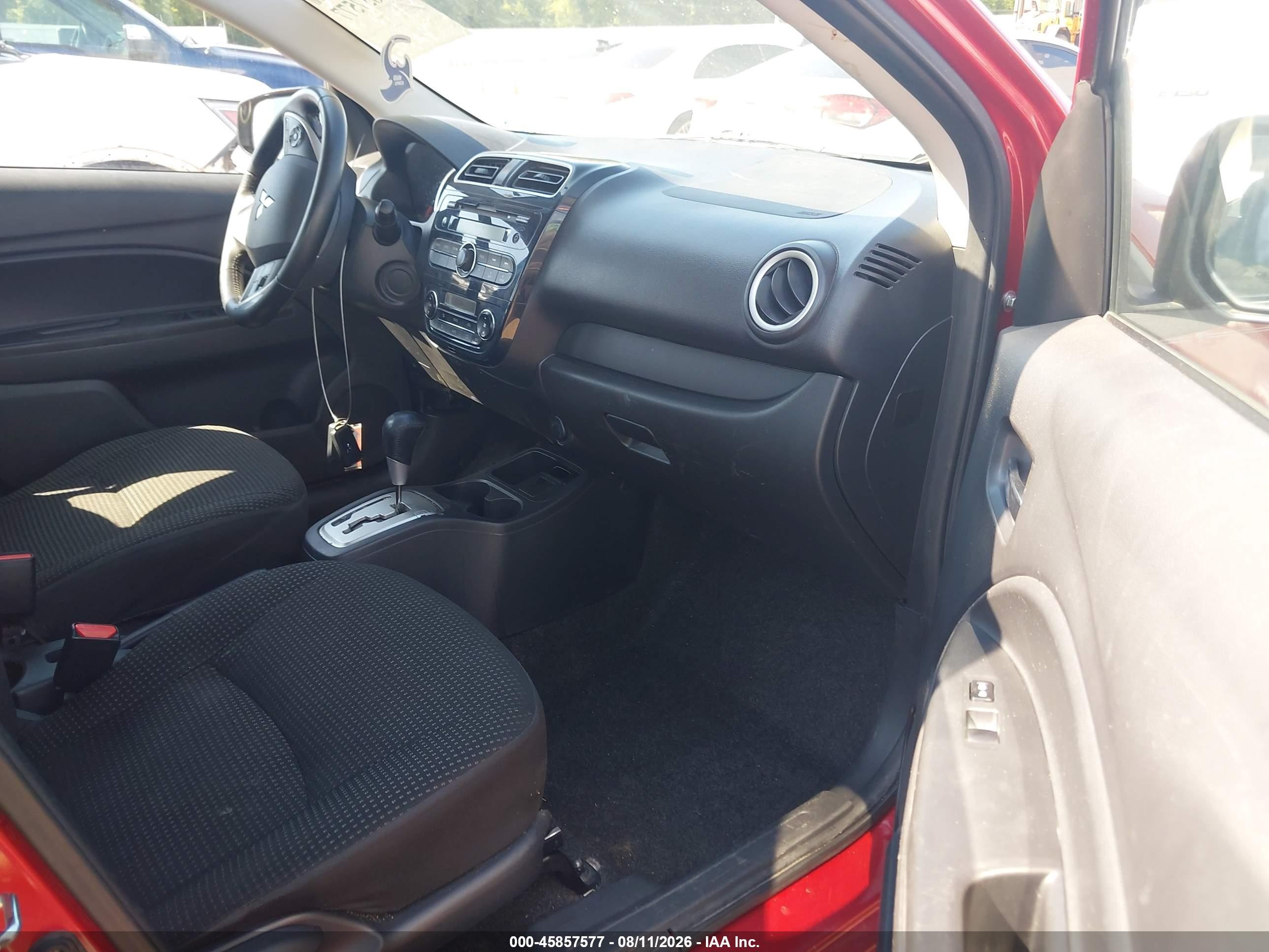 2015 Mitsubishi Mirage Es Burgundy vin: ML32A4HJ2FH050194
