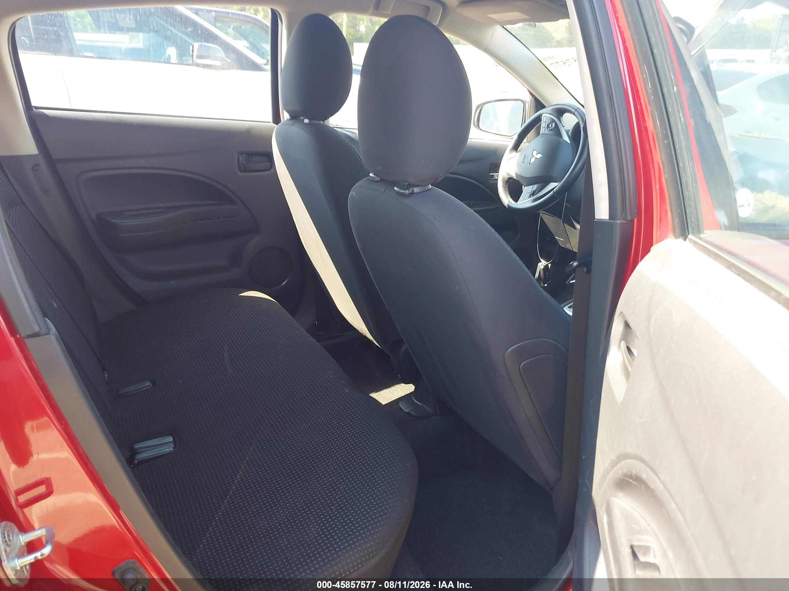 2015 Mitsubishi Mirage Es Burgundy vin: ML32A4HJ2FH050194
