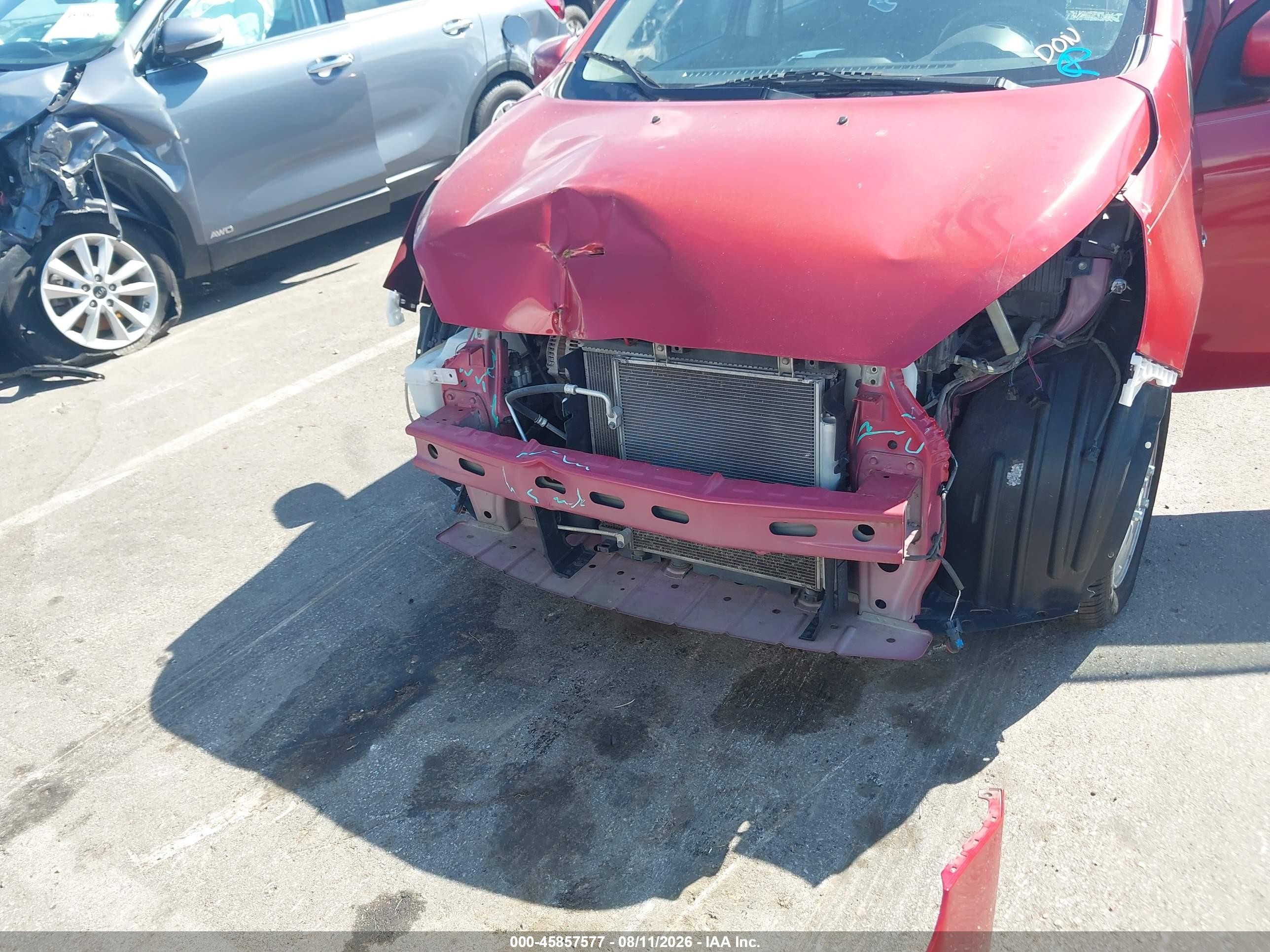 2015 Mitsubishi Mirage Es Burgundy vin: ML32A4HJ2FH050194