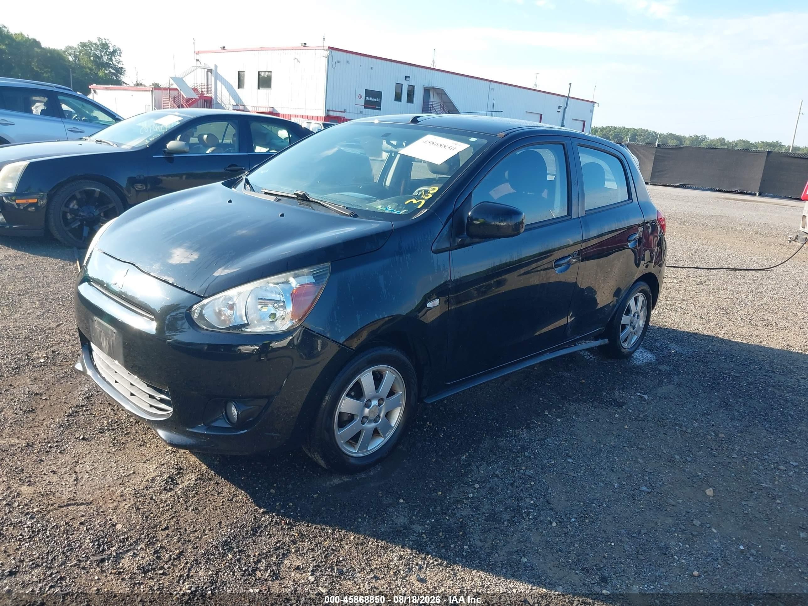 2014 Mitsubishi Mirage Es Black vin: ML32A4HJ3EH005442