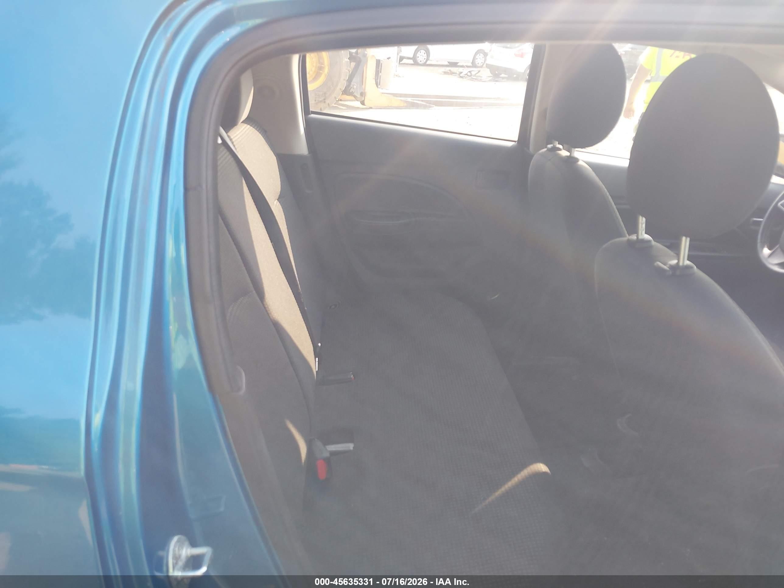 2015 Mitsubishi Mirage Es/rf Blue vin: ML32A4HJ3FH002493