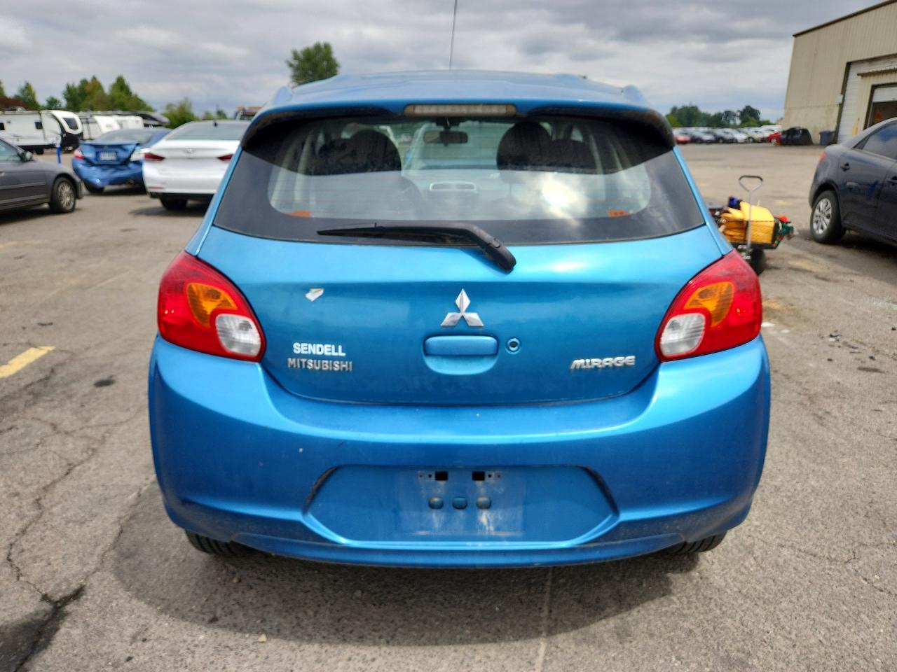 2014 Mitsubishi Mirage Es Blue vin: ML32A4HJ4EH007054