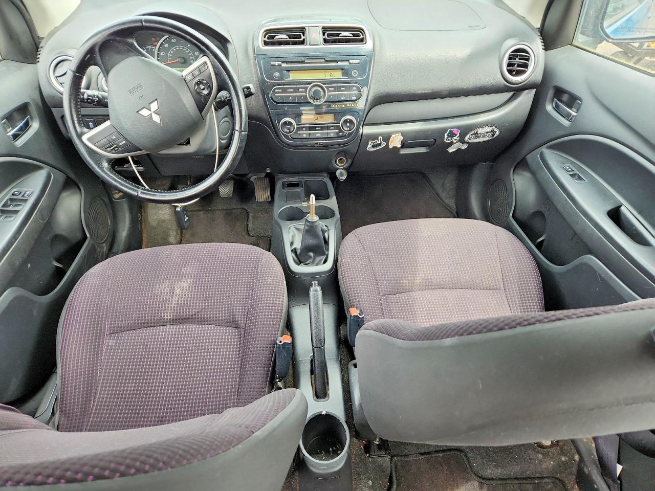 2014 Mitsubishi Mirage Es Blue vin: ML32A4HJ4EH007054