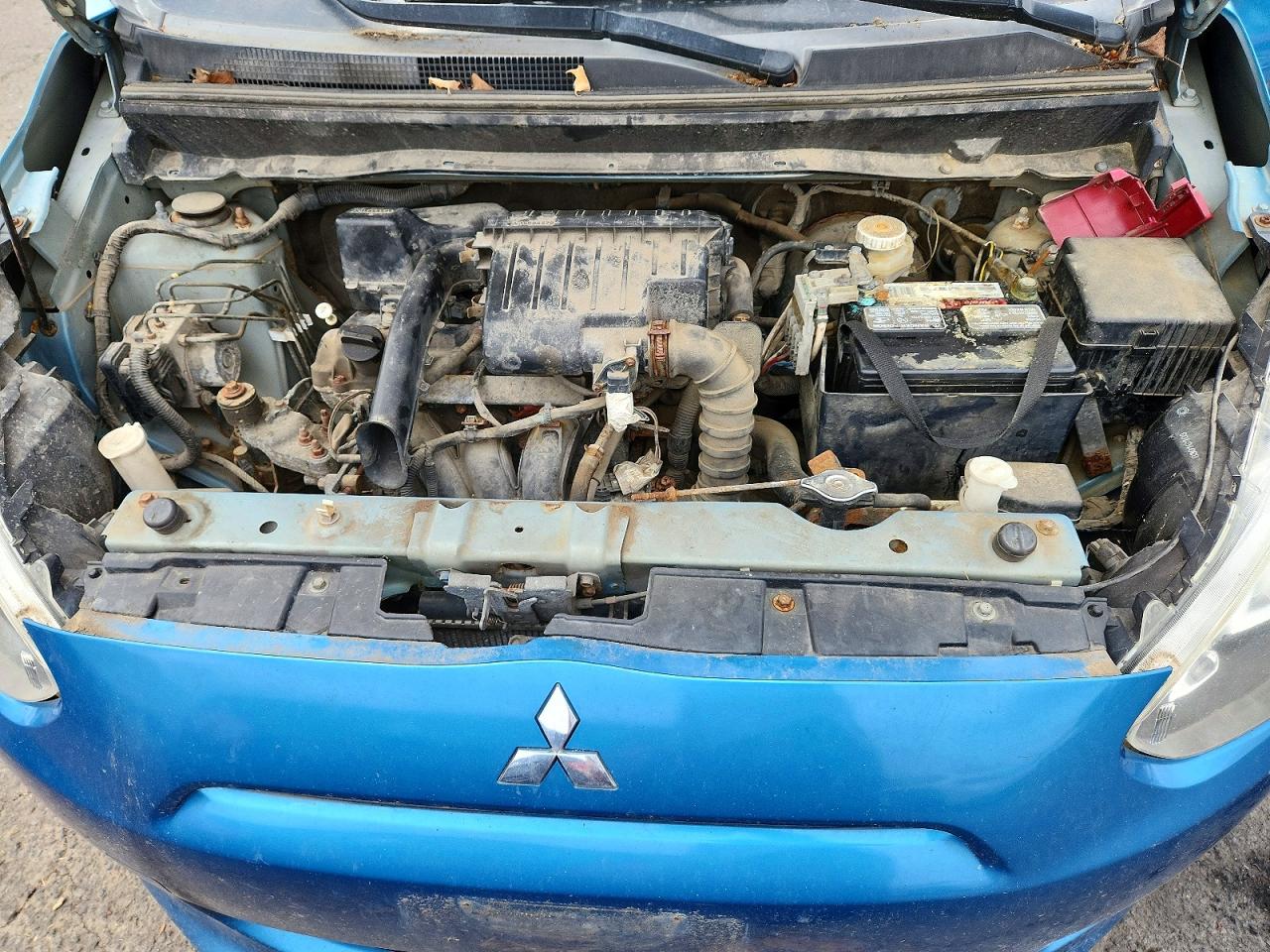 2014 Mitsubishi Mirage Es Blue vin: ML32A4HJ4EH007054