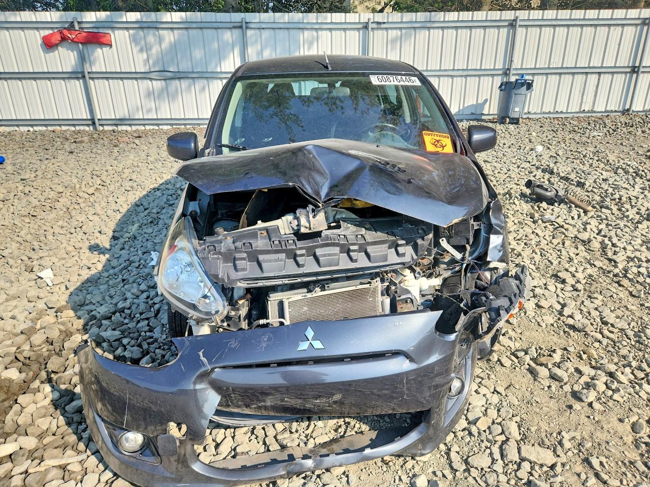 2014 Mitsubishi Mirage Es Gray vin: ML32A4HJ4EH021794