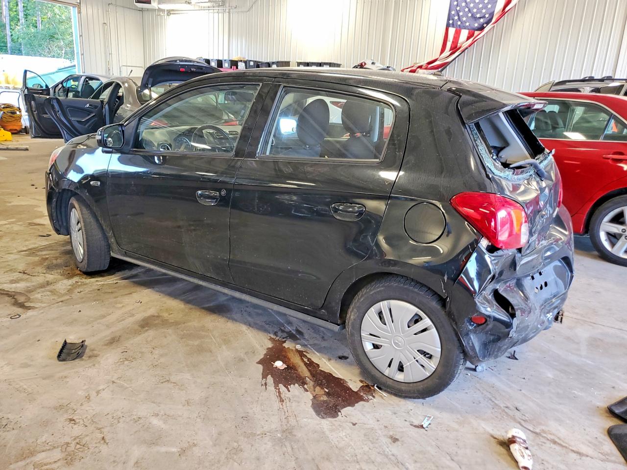2015 Mitsubishi Mirage Es Black vin: ML32A4HJ4FH038466