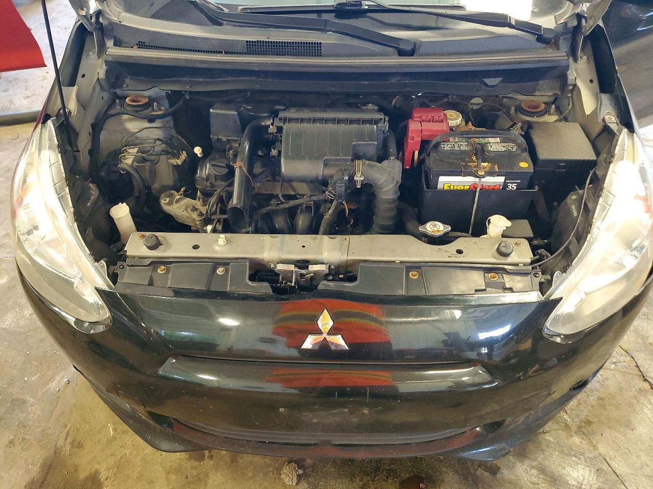 2015 Mitsubishi Mirage Es Black vin: ML32A4HJ4FH038466