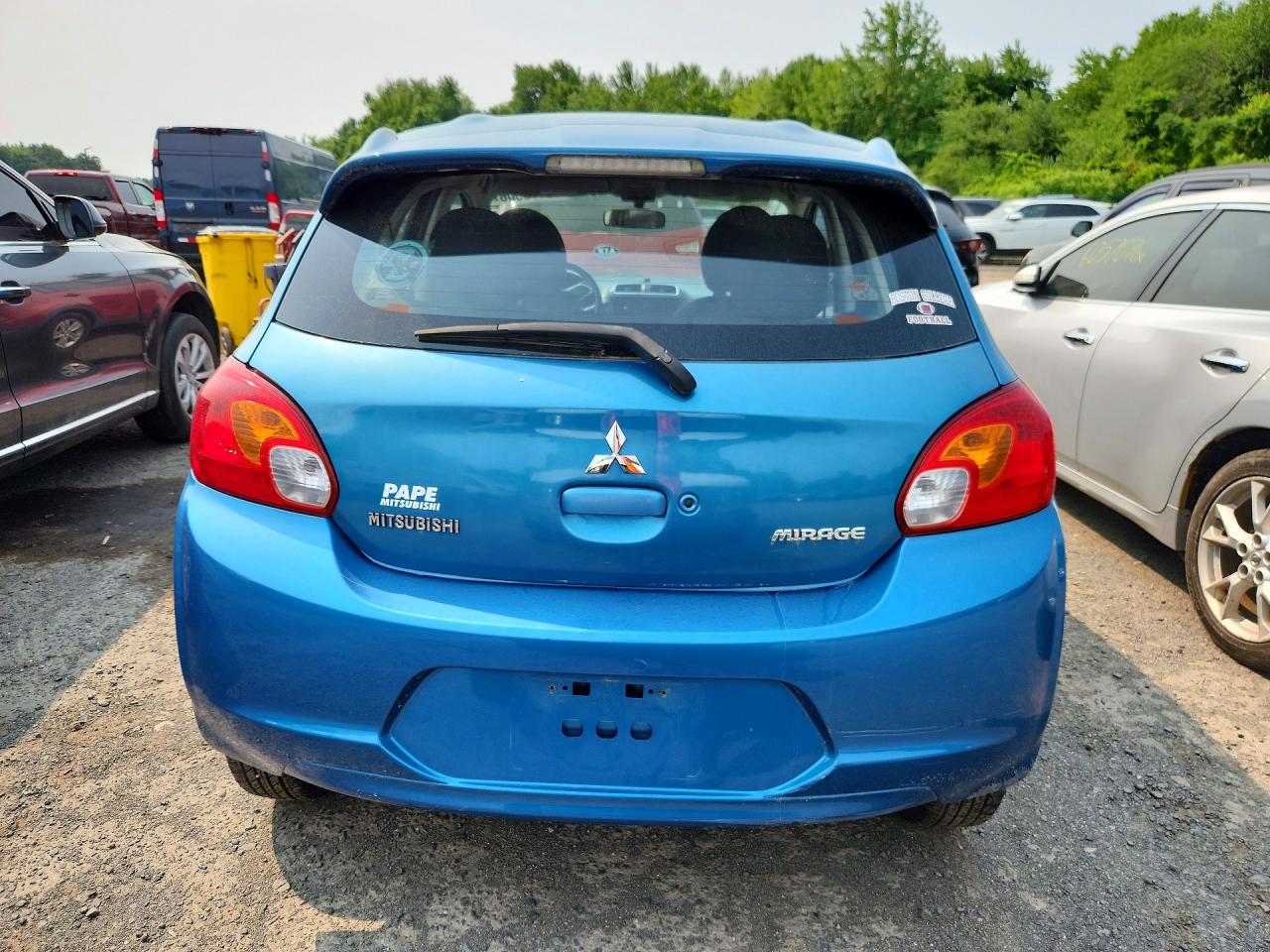 2014 Mitsubishi Mirage Es Blue vin: ML32A4HJ5EH005703