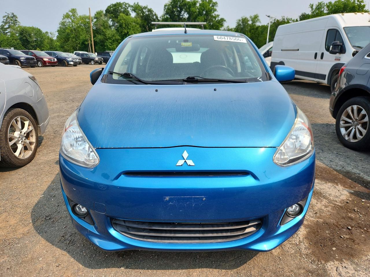 2014 Mitsubishi Mirage Es Blue vin: ML32A4HJ5EH005703