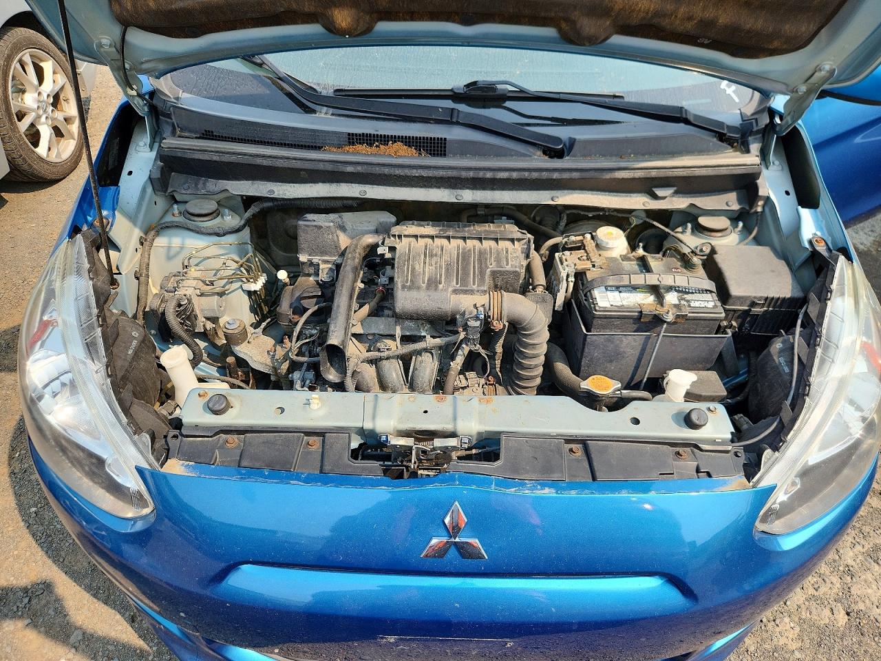 2014 Mitsubishi Mirage Es Blue vin: ML32A4HJ5EH005703