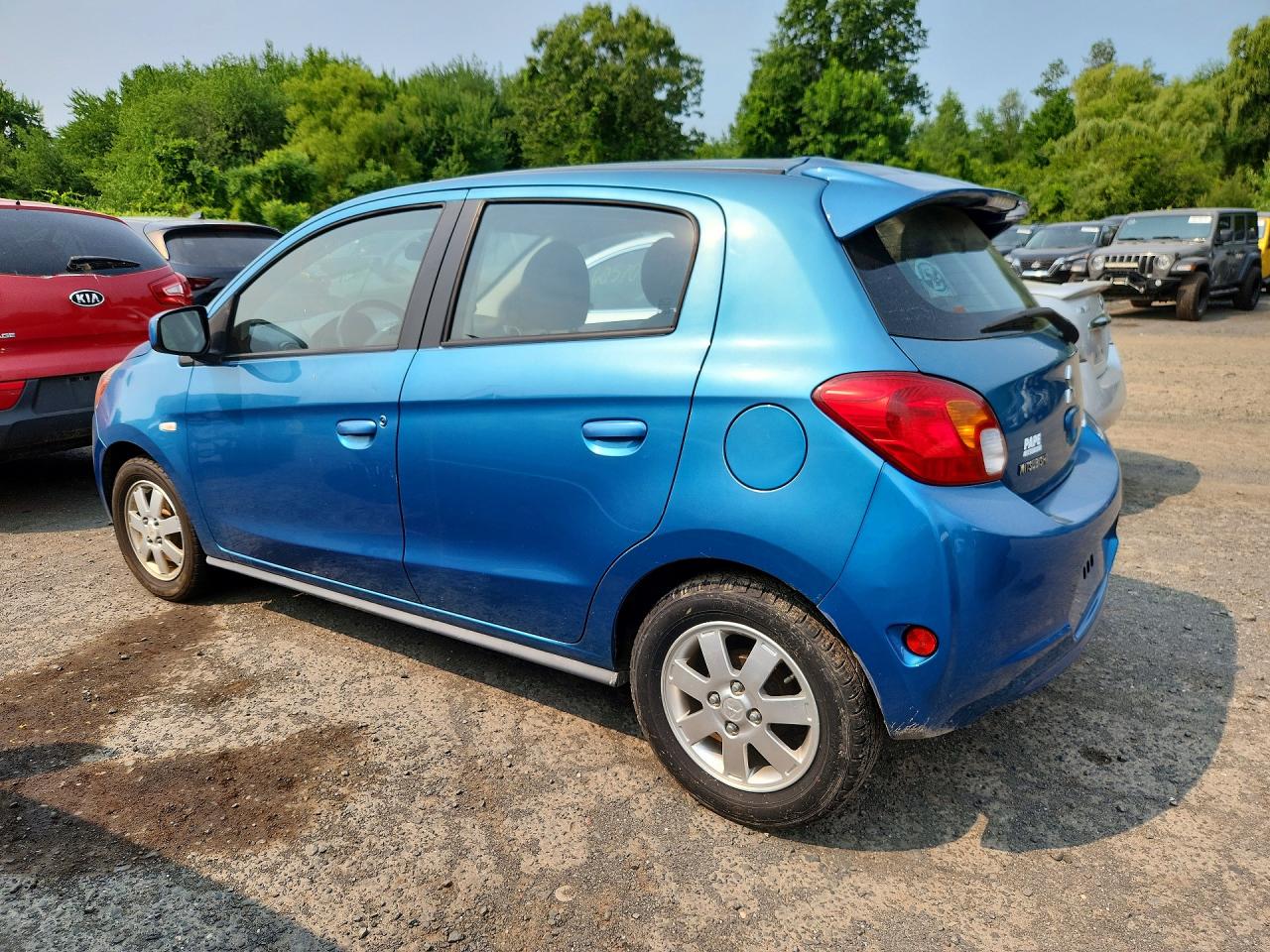 2014 Mitsubishi Mirage Es Blue vin: ML32A4HJ5EH005703
