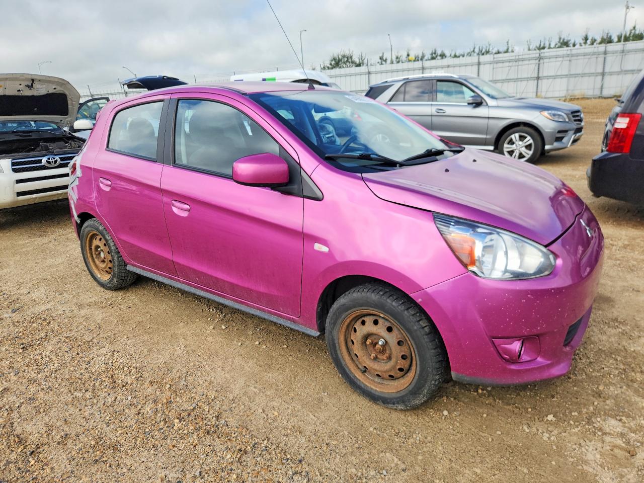 2014 Mitsubishi Mirage Es Pink vin: ML32A4HJ5EH017205