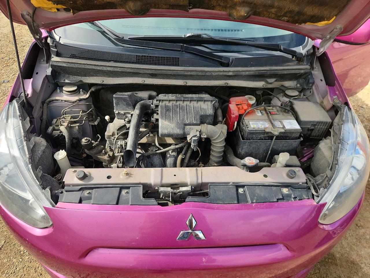 2014 Mitsubishi Mirage Es Pink vin: ML32A4HJ5EH017205