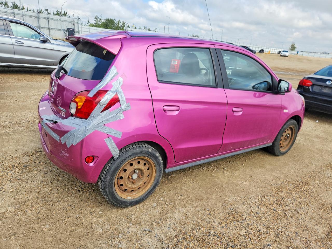 2014 Mitsubishi Mirage Es Pink vin: ML32A4HJ5EH017205