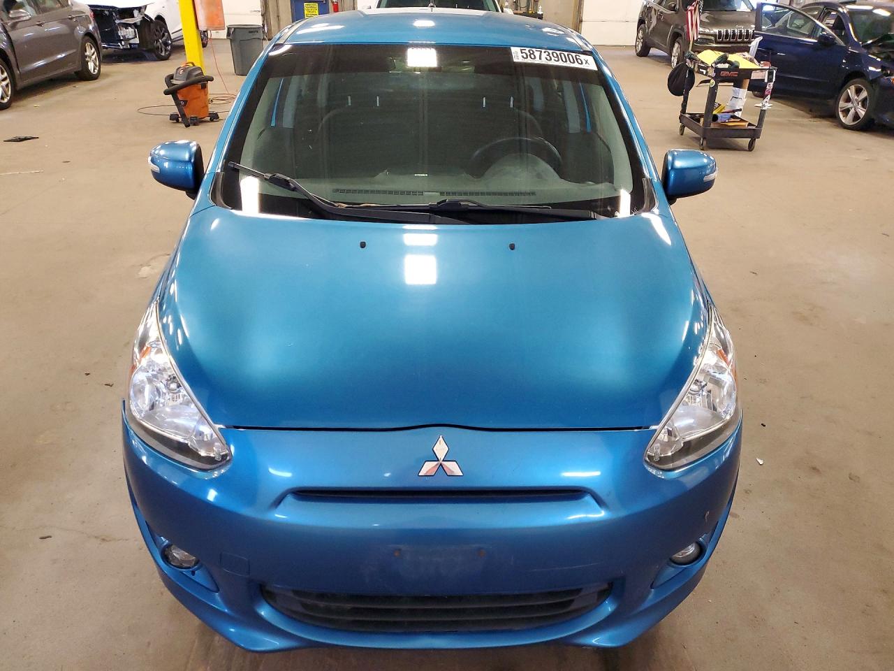 2015 Mitsubishi Mirage Es Blue vin: ML32A4HJ5FH039867