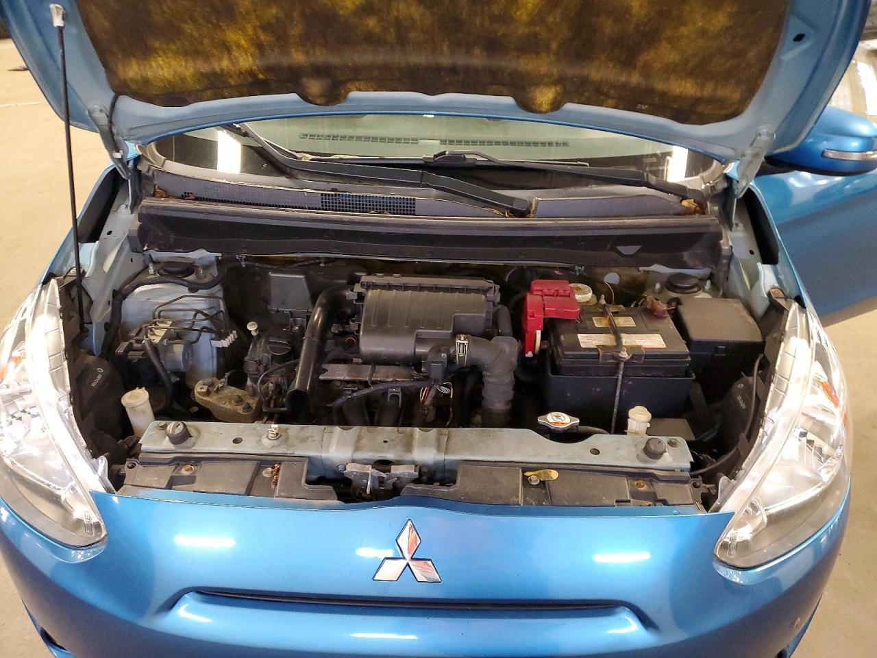 2015 Mitsubishi Mirage Es Blue vin: ML32A4HJ5FH039867