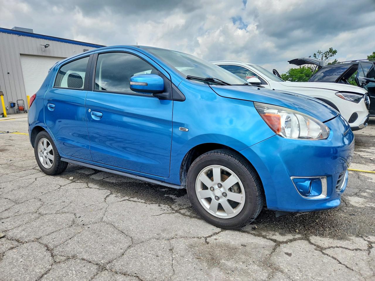 2015 Mitsubishi Mirage Es Blue vin: ML32A4HJ5FH042431