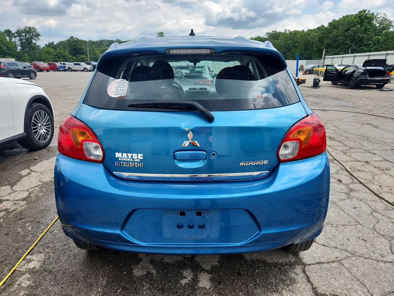 2015 Mitsubishi Mirage Es Blue vin: ML32A4HJ5FH042431