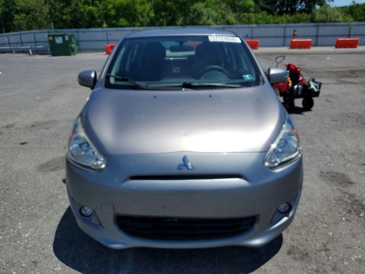 2015 Mitsubishi Mirage Es Gray vin: ML32A4HJ5FH049217