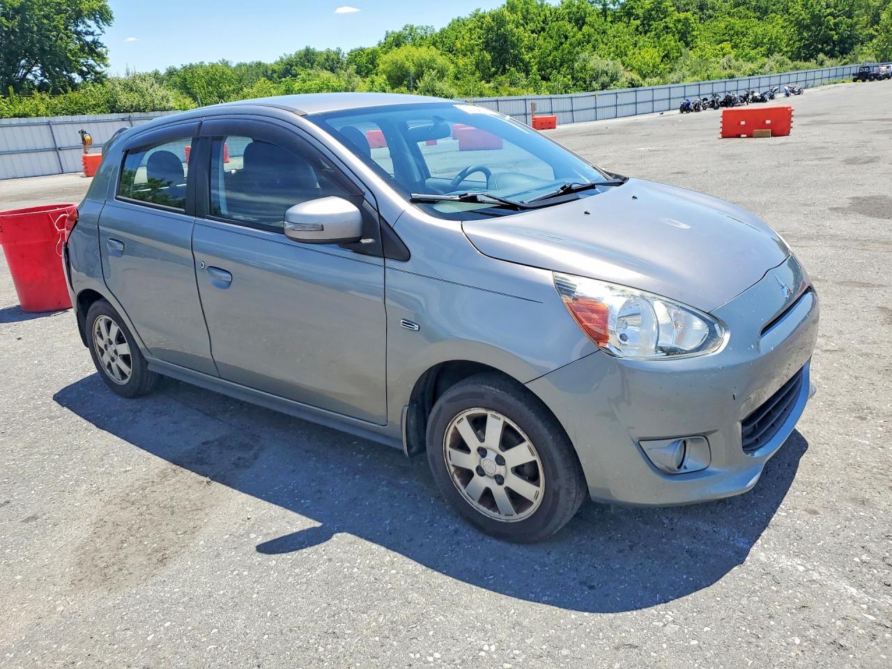 2015 Mitsubishi Mirage Es Gray vin: ML32A4HJ5FH049217