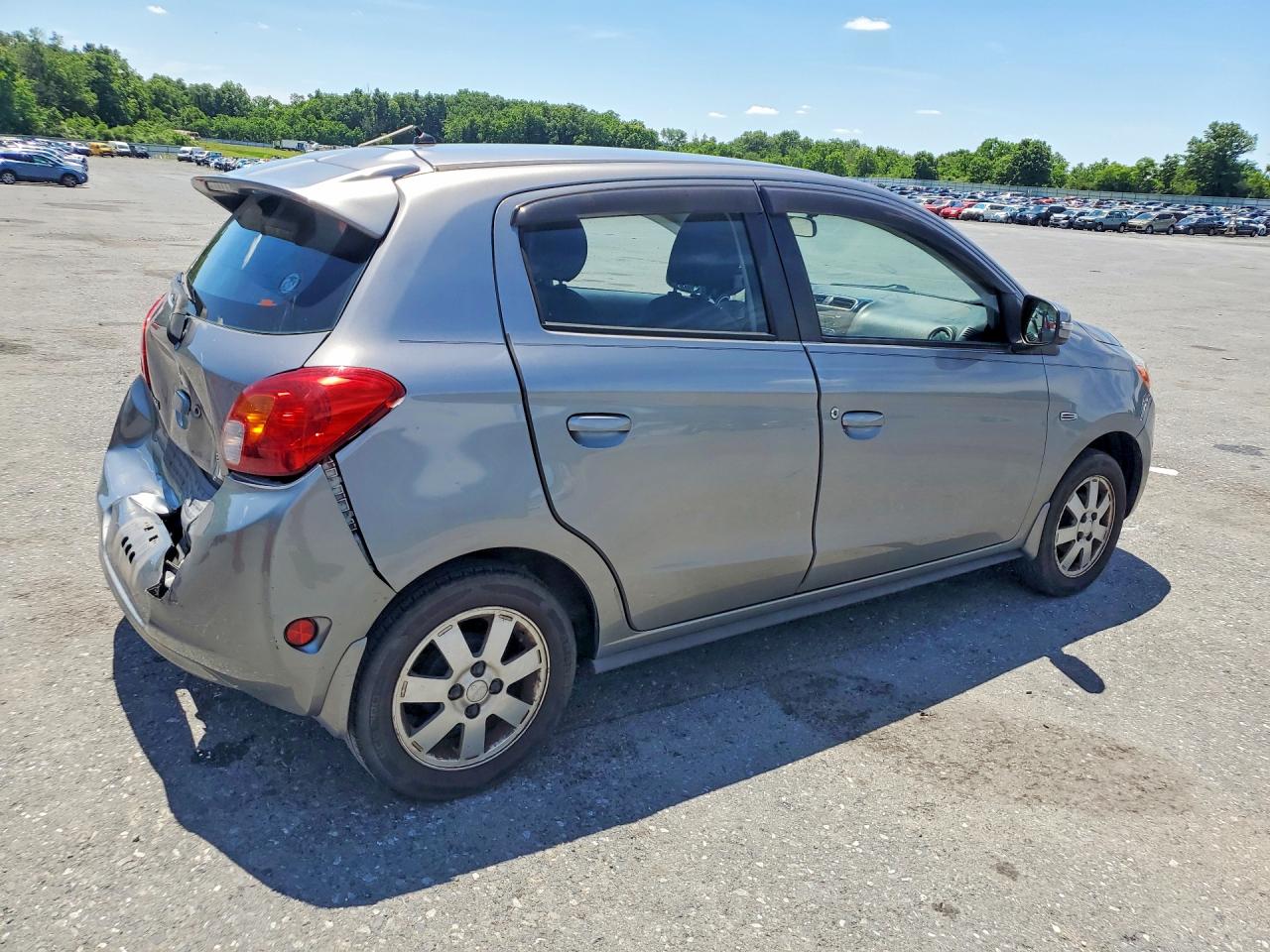 2015 Mitsubishi Mirage Es Gray vin: ML32A4HJ5FH049217
