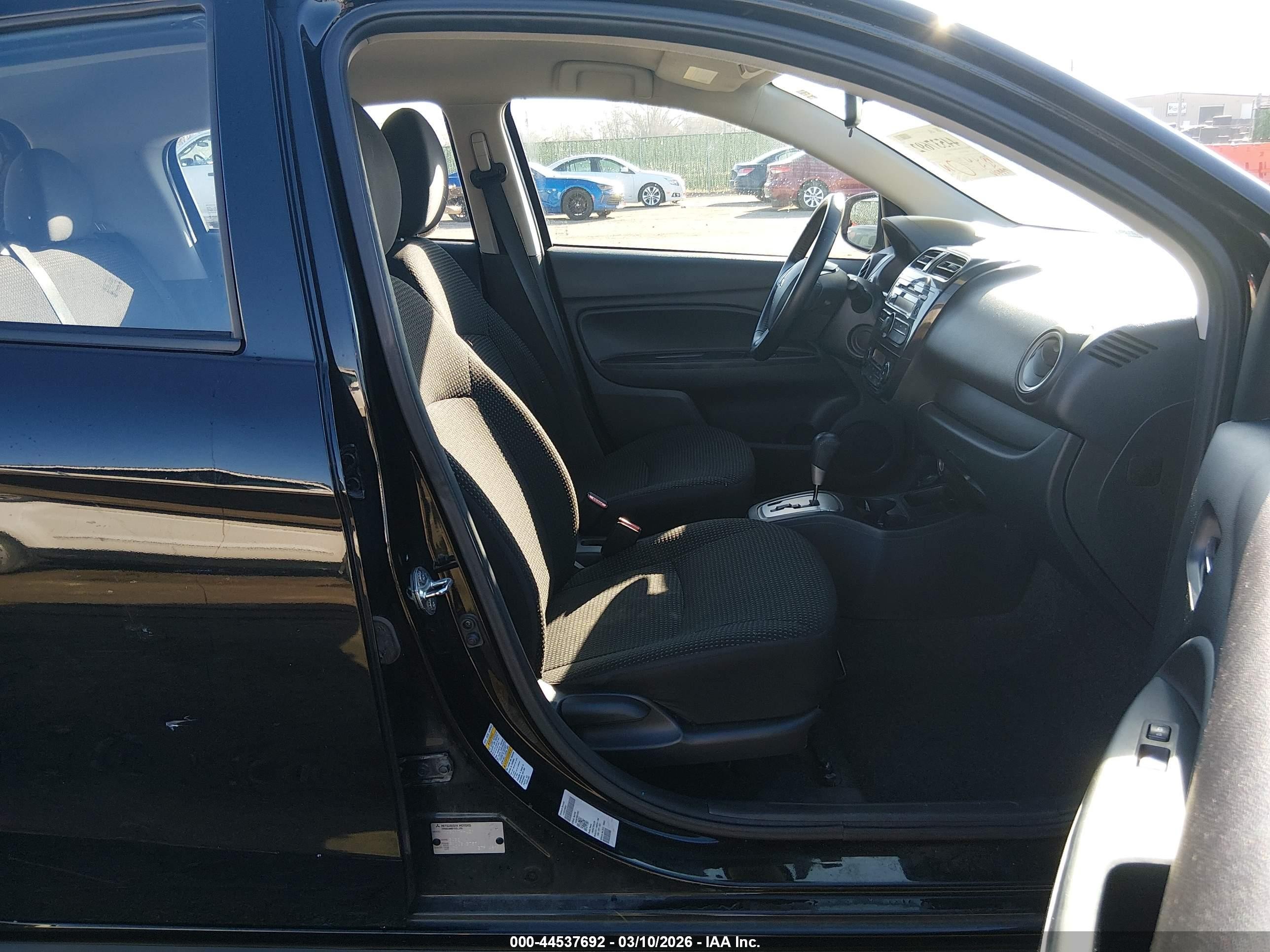 2015 Mitsubishi Mirage Es Black vin: ML32A4HJ5FH054952