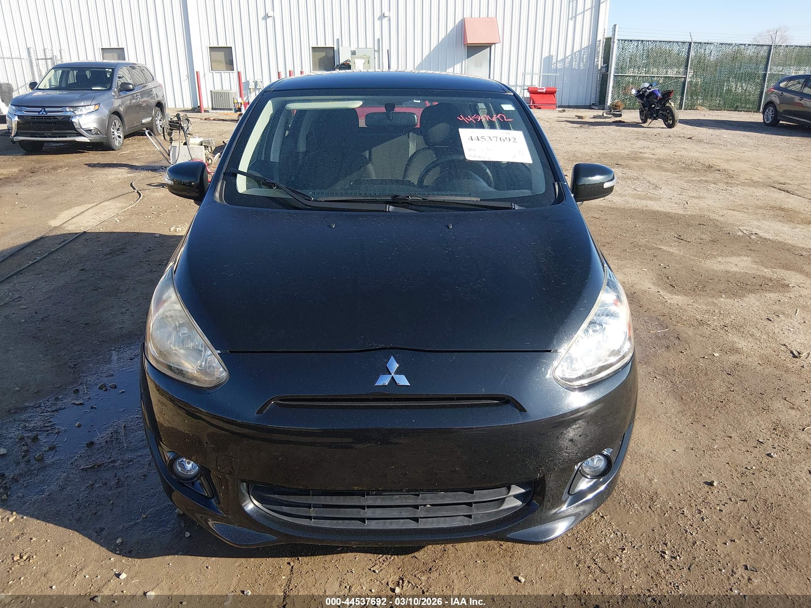 2015 Mitsubishi Mirage Es Black vin: ML32A4HJ5FH054952