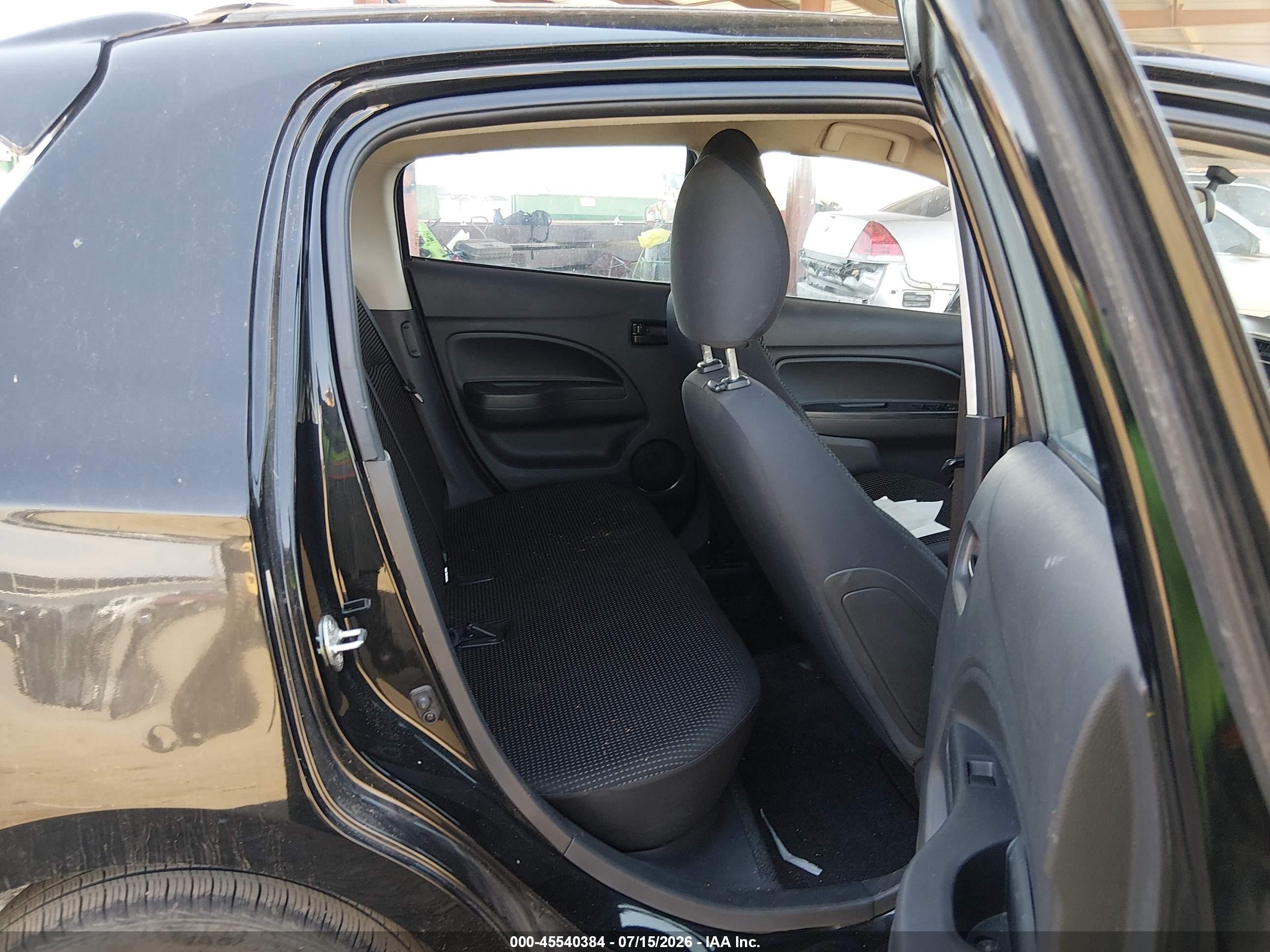 2015 Mitsubishi Mirage Es Черный vin: ML32A4HJ5FH058189