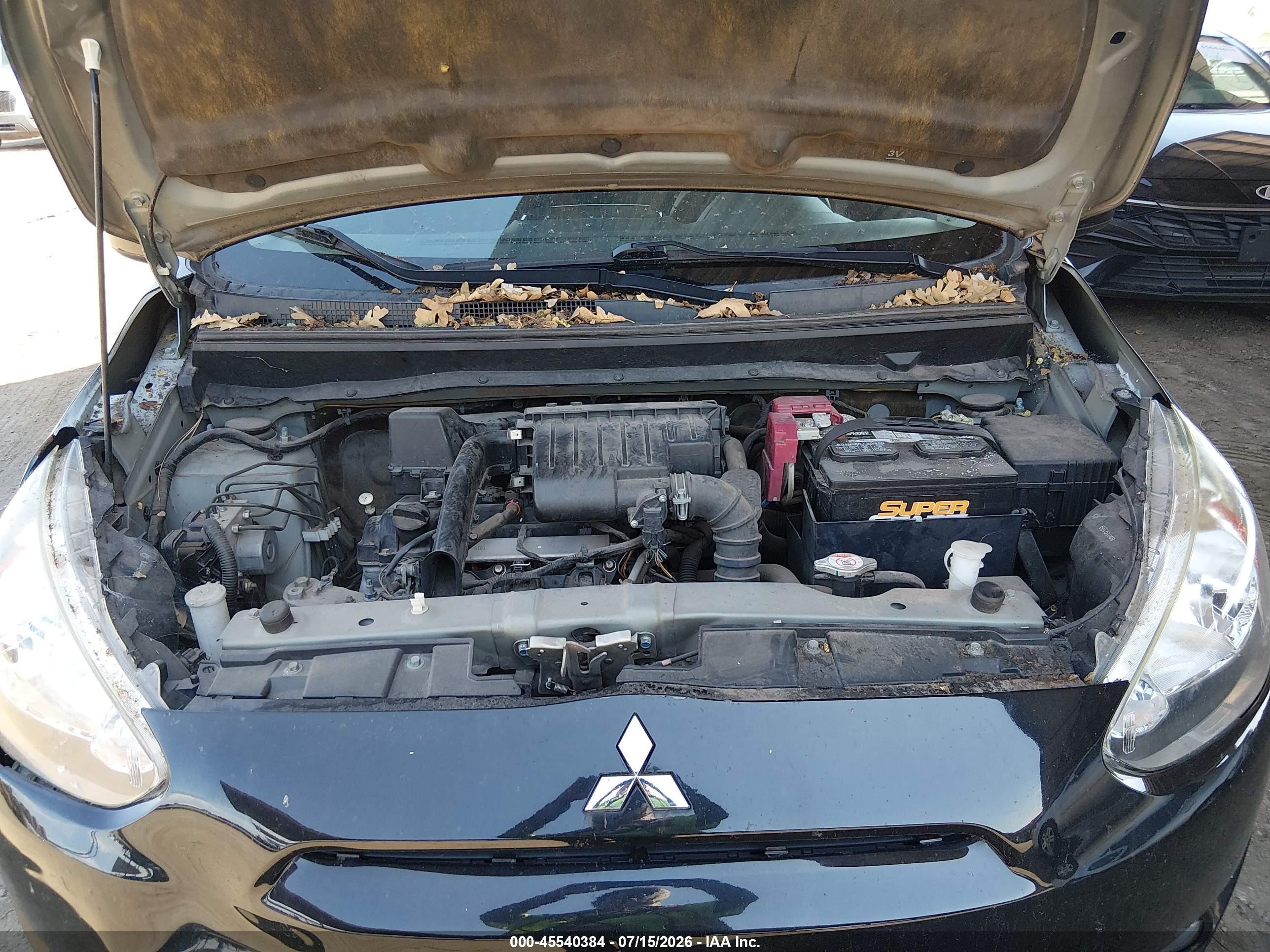 2015 Mitsubishi Mirage Es Черный vin: ML32A4HJ5FH058189