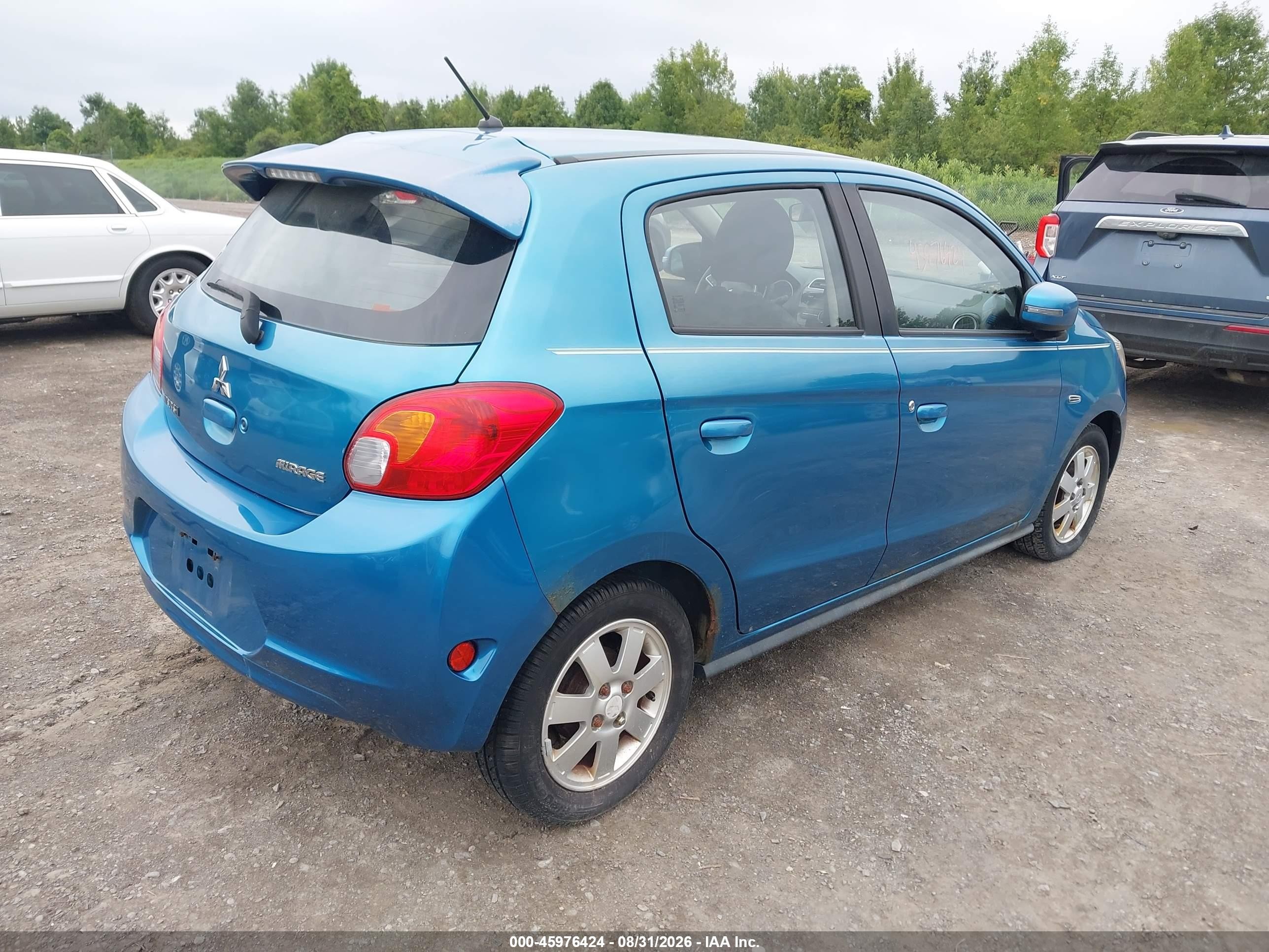 2015 Mitsubishi Mirage Es Blue vin: ML32A4HJ5FH060444