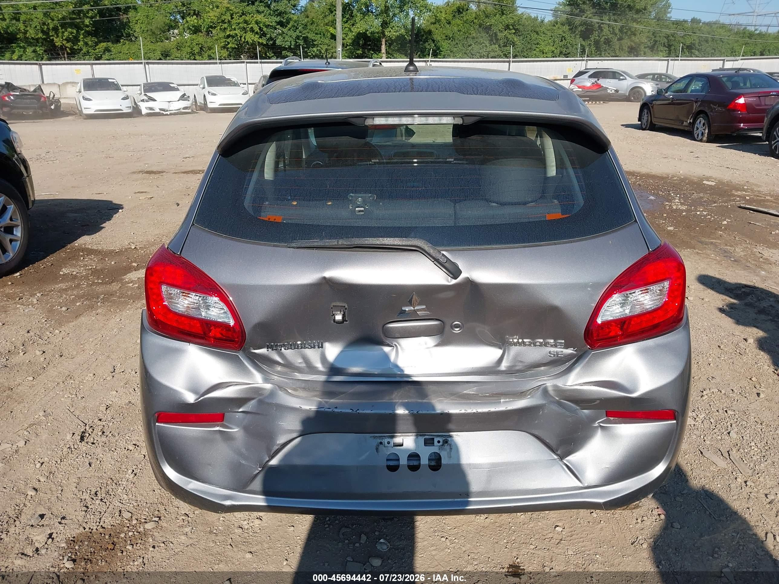 2017 Mitsubishi Mirage Se Gray vin: ML32A4HJ5HH000487