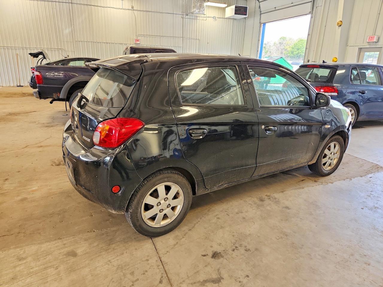 2014 Mitsubishi Mirage Es Black vin: ML32A4HJ6EH019965